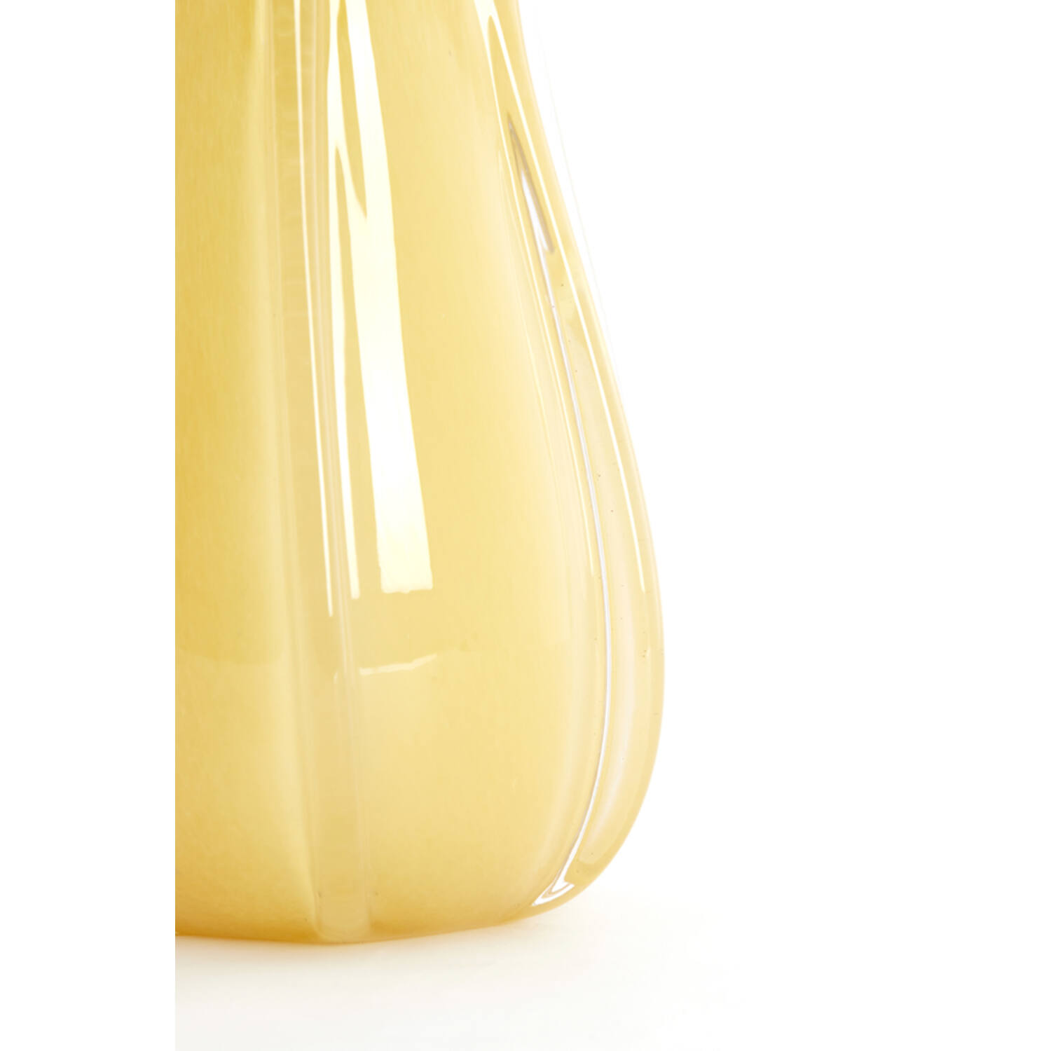 Vase Ø18,5x39 cm EVINA glass beige