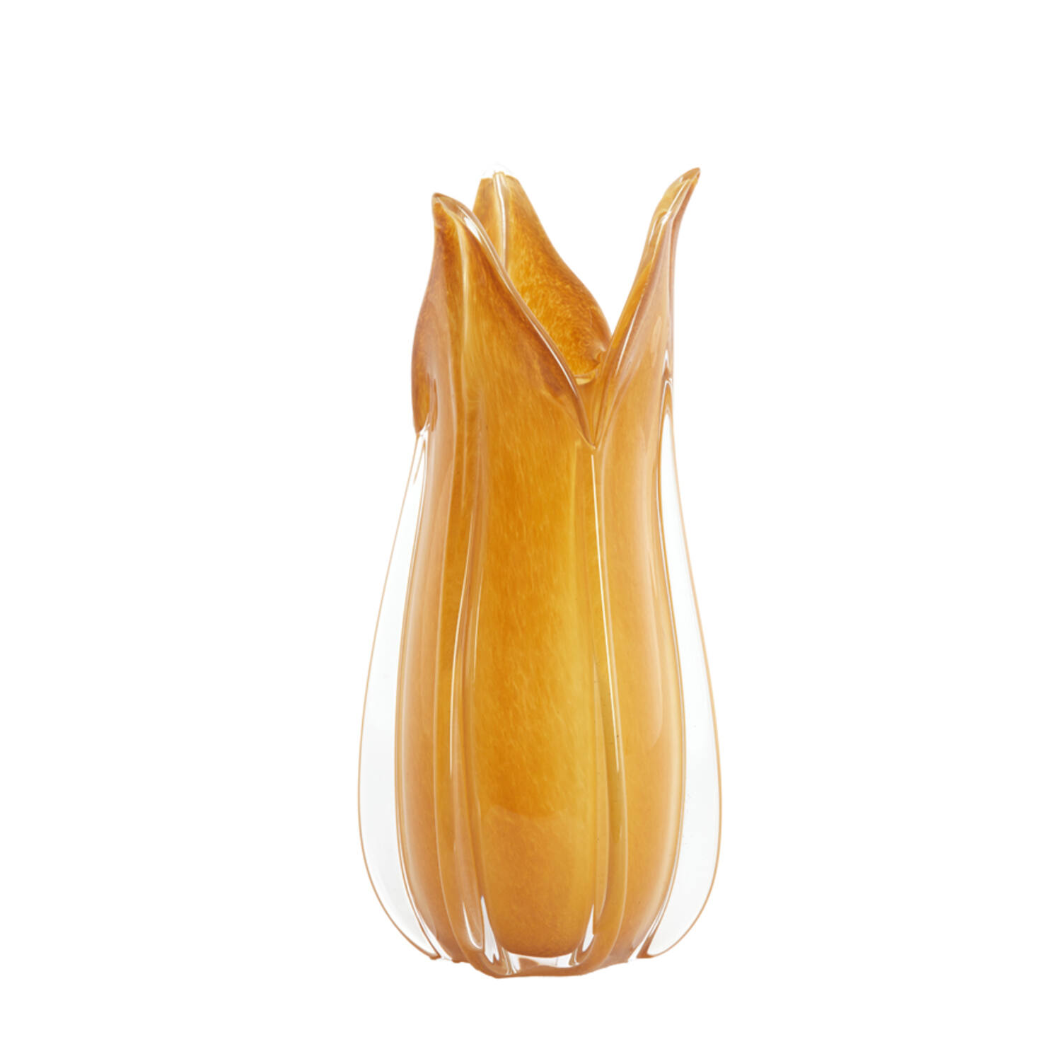 Vase Ø18,5x39 cm EVINA glass caramel