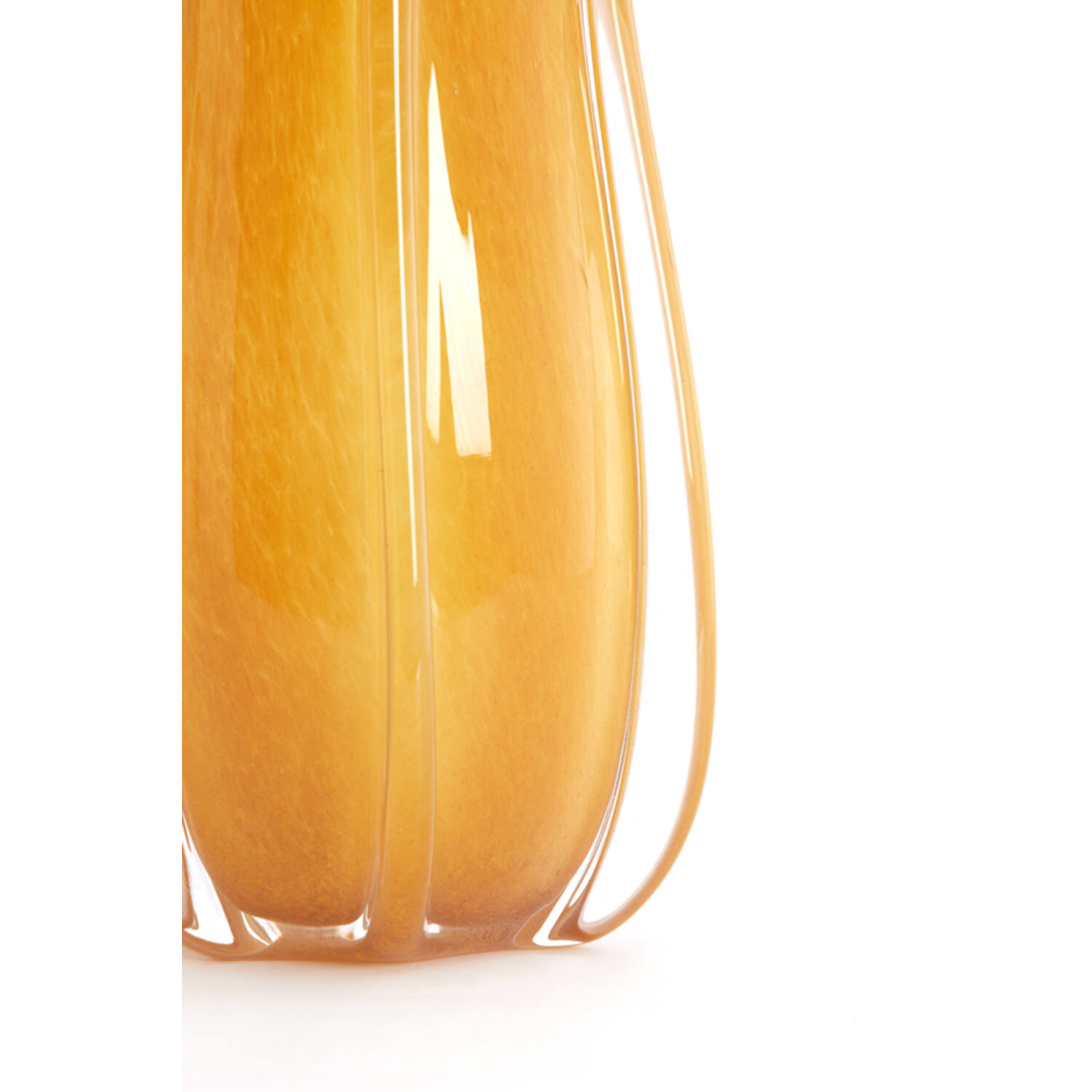 Vase Ø18,5x39 cm EVINA glass caramel
