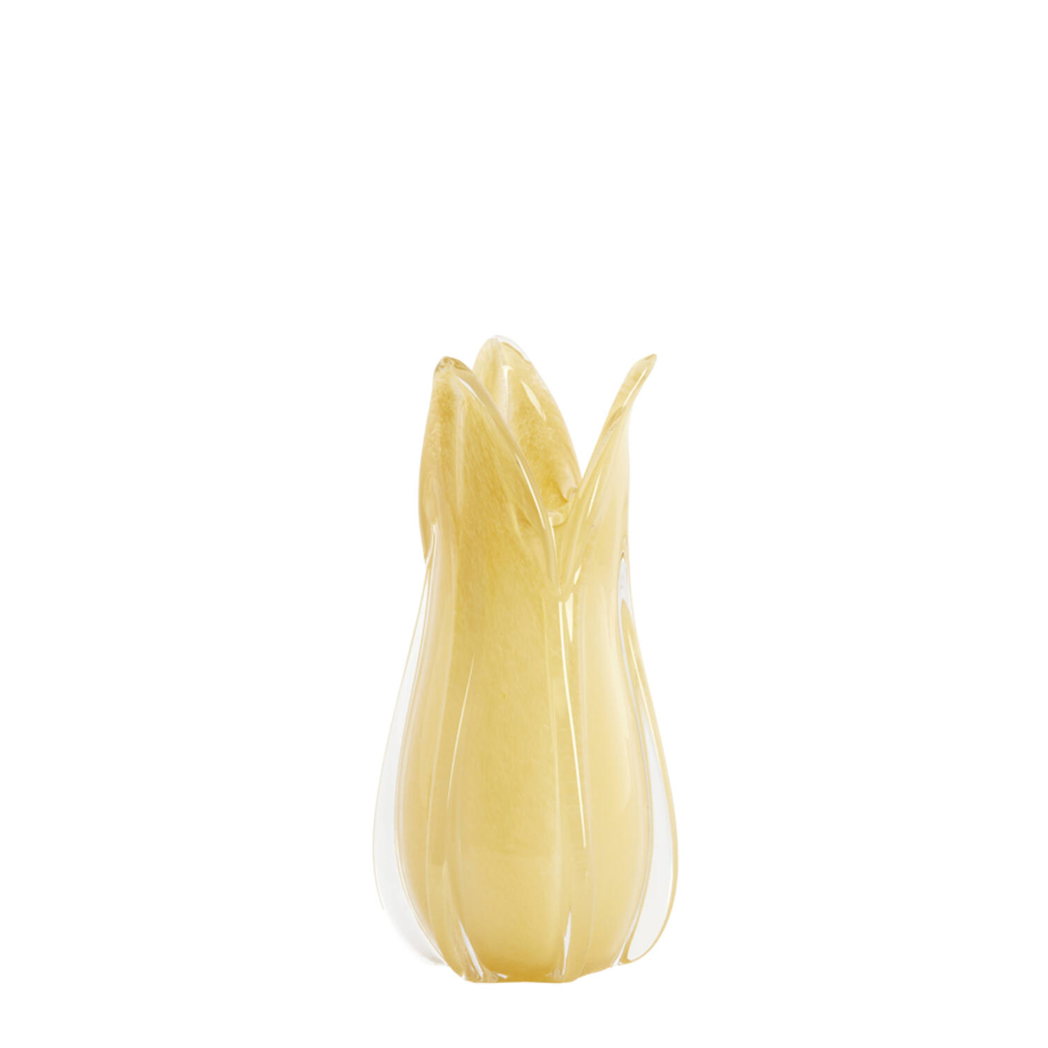 Vase Ø14x28 cm EVINA glass beige