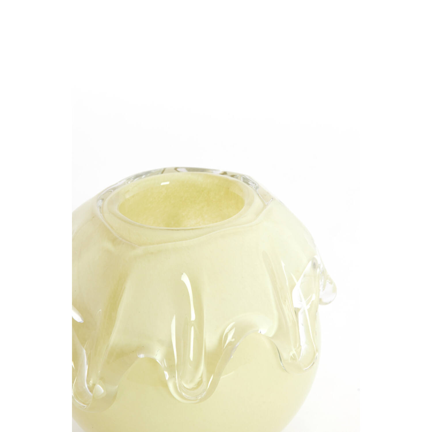 Vase Ø17x14,5 cm LYSIRA glass light yellow