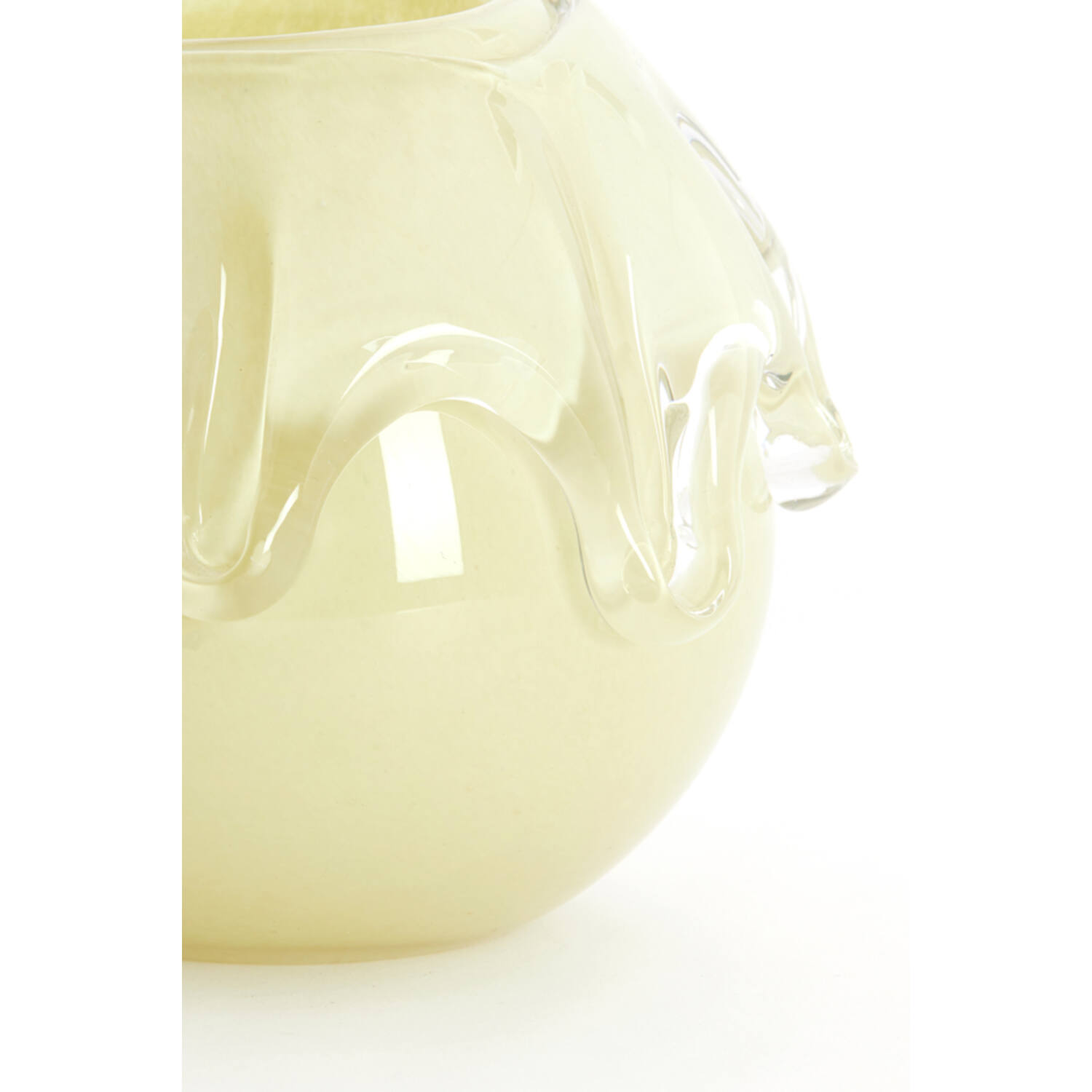 Vase Ø17x14,5 cm LYSIRA glass light yellow