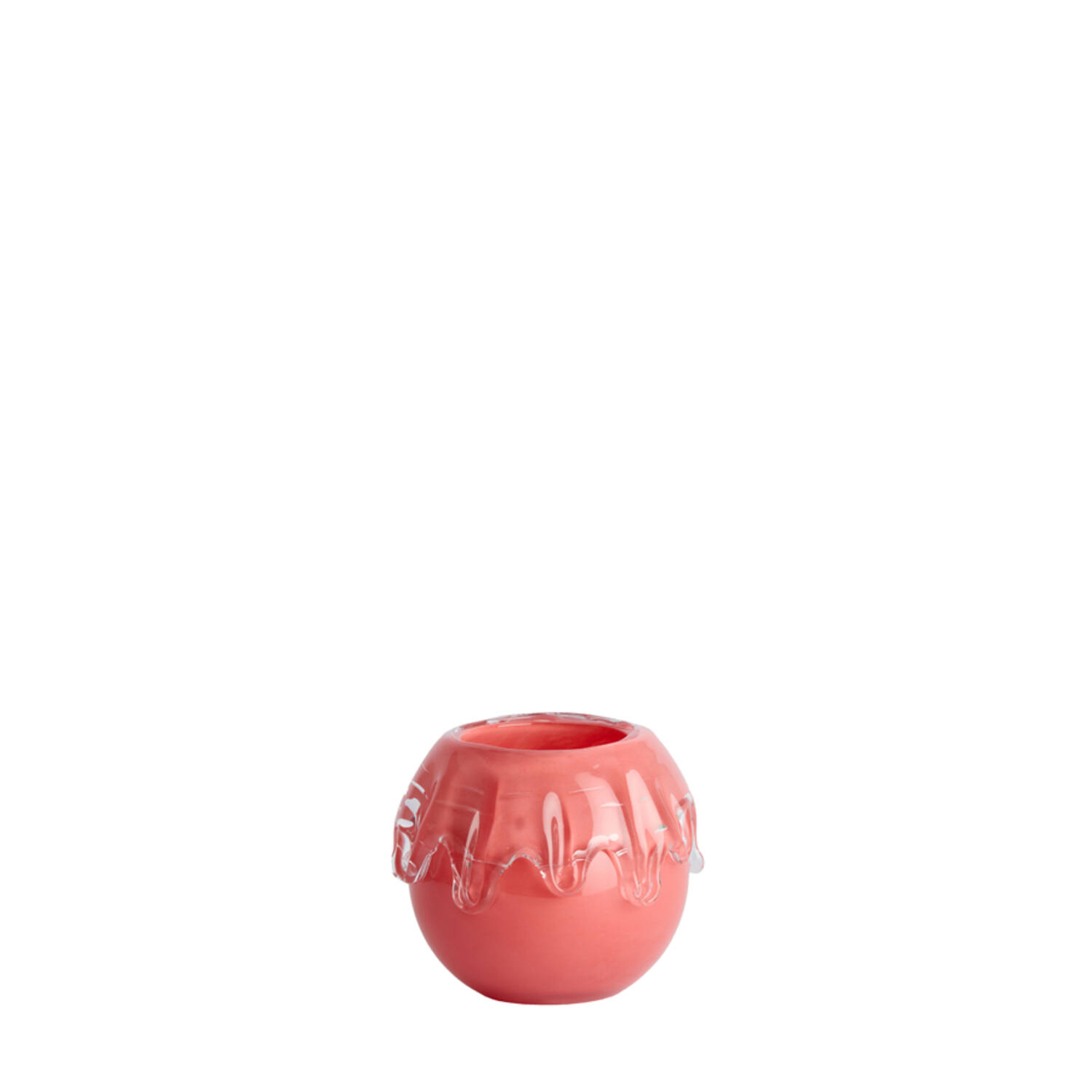 Vase Ø17x14,5 cm LYSIRA glass coral