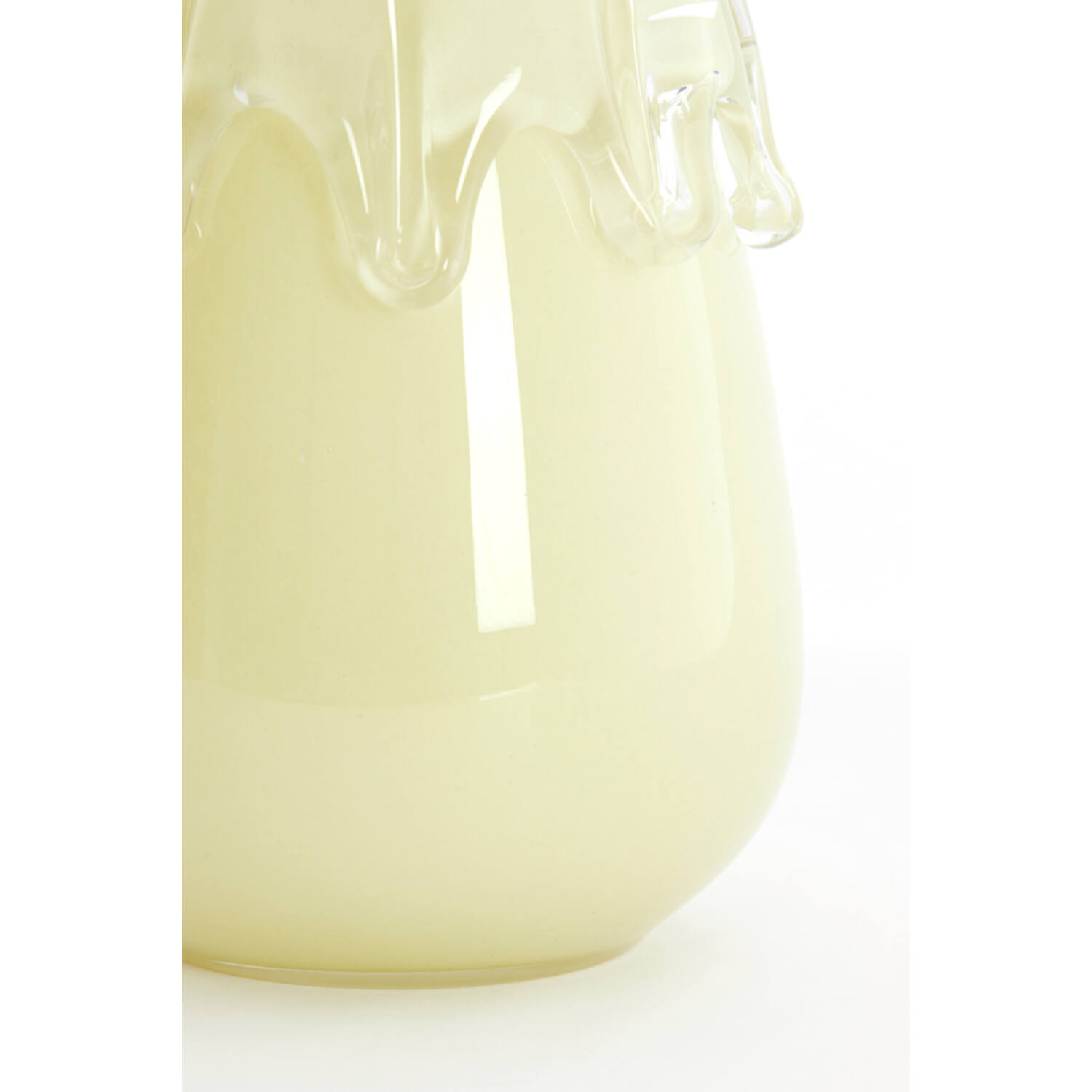 Vase Ø19,5x26,5 cm LYSIRA glass light yellow
