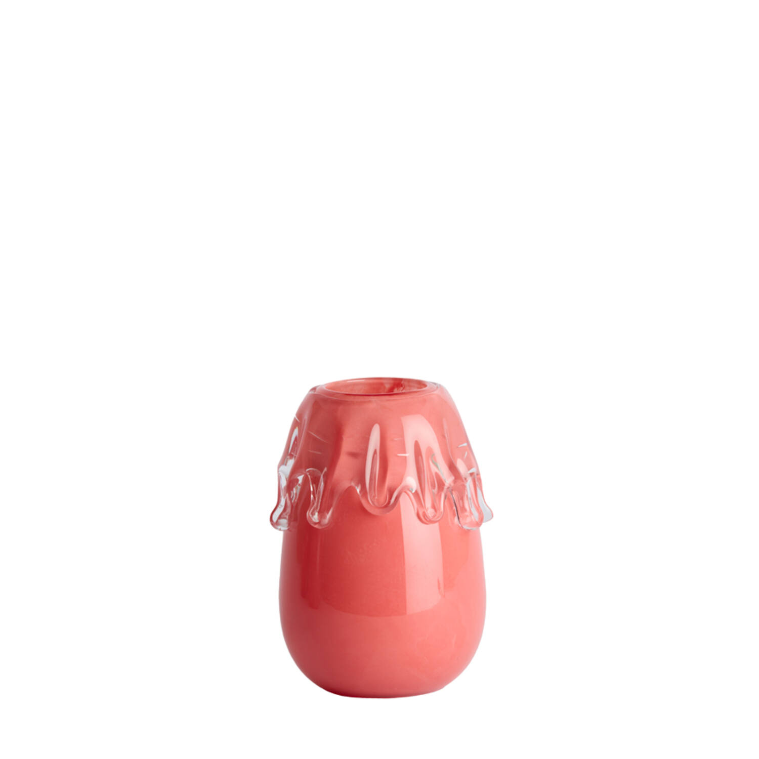 Vase Ø17,5x23 cm LYSIRA glass coral