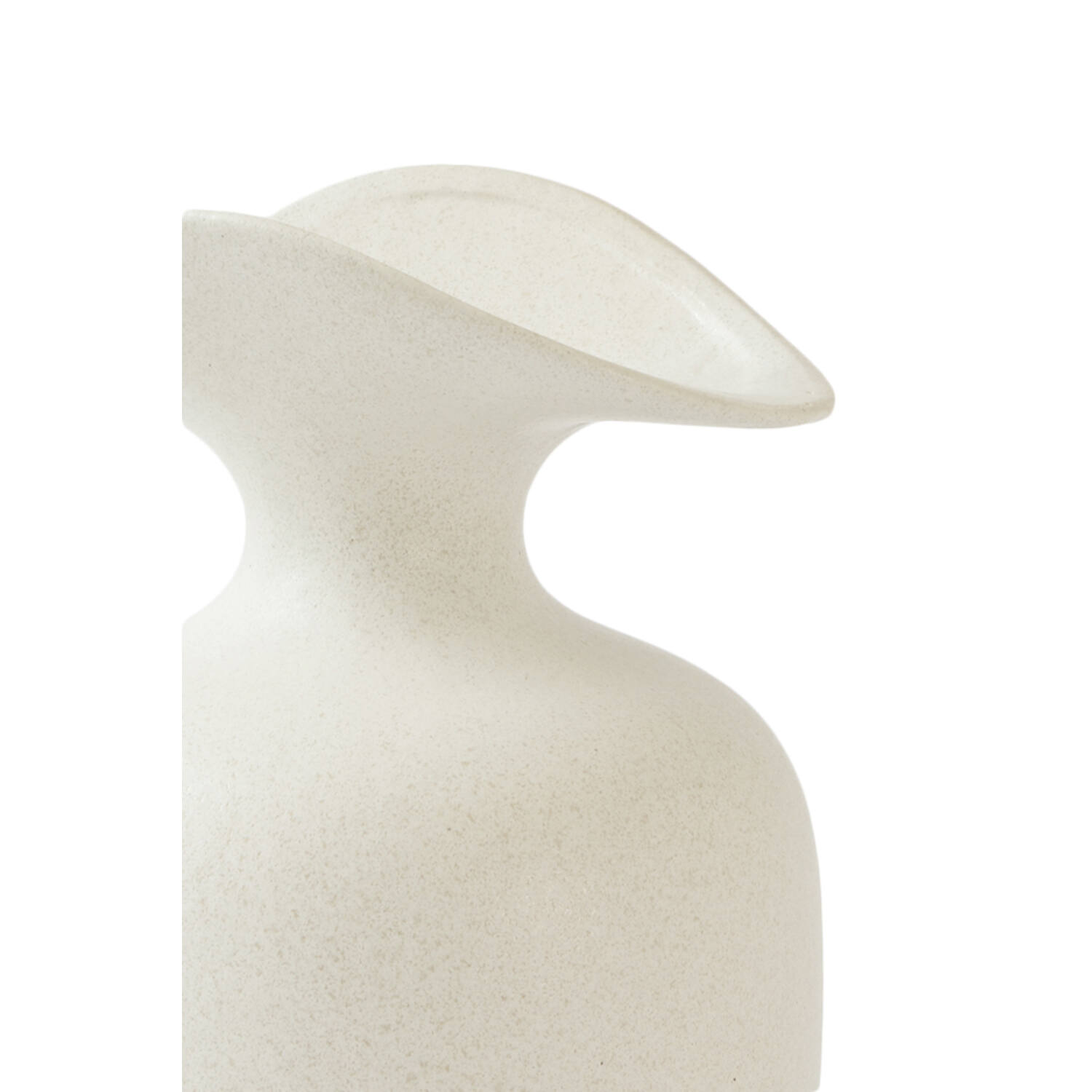Vase deco 17x16x28 cm MARILLO ceramics cream