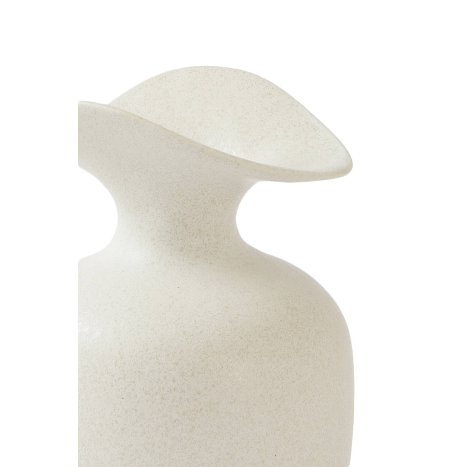 Vase deco Ø14x21 cm MARILLO ceramics cream