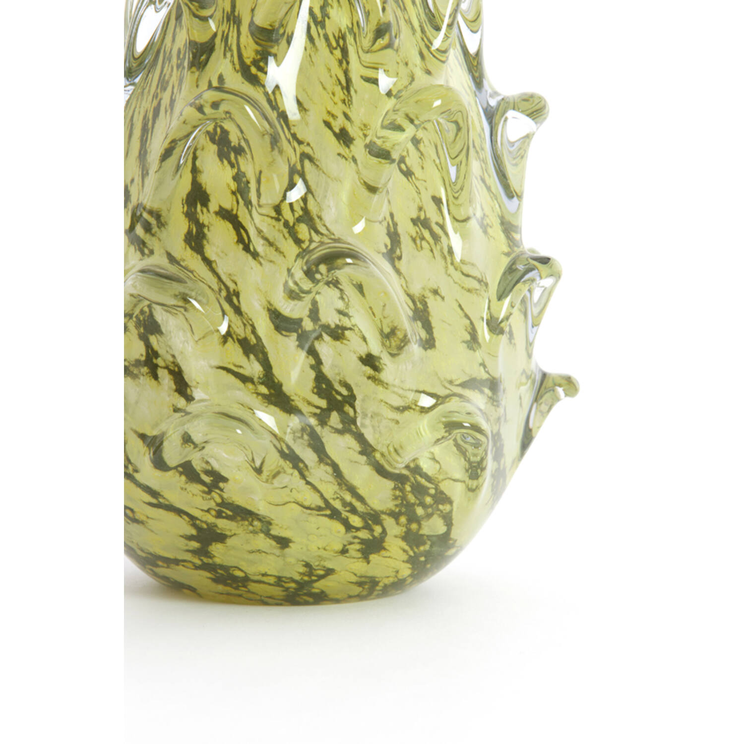 Vase Ø12x16 cm DESMIRA glass green-grey