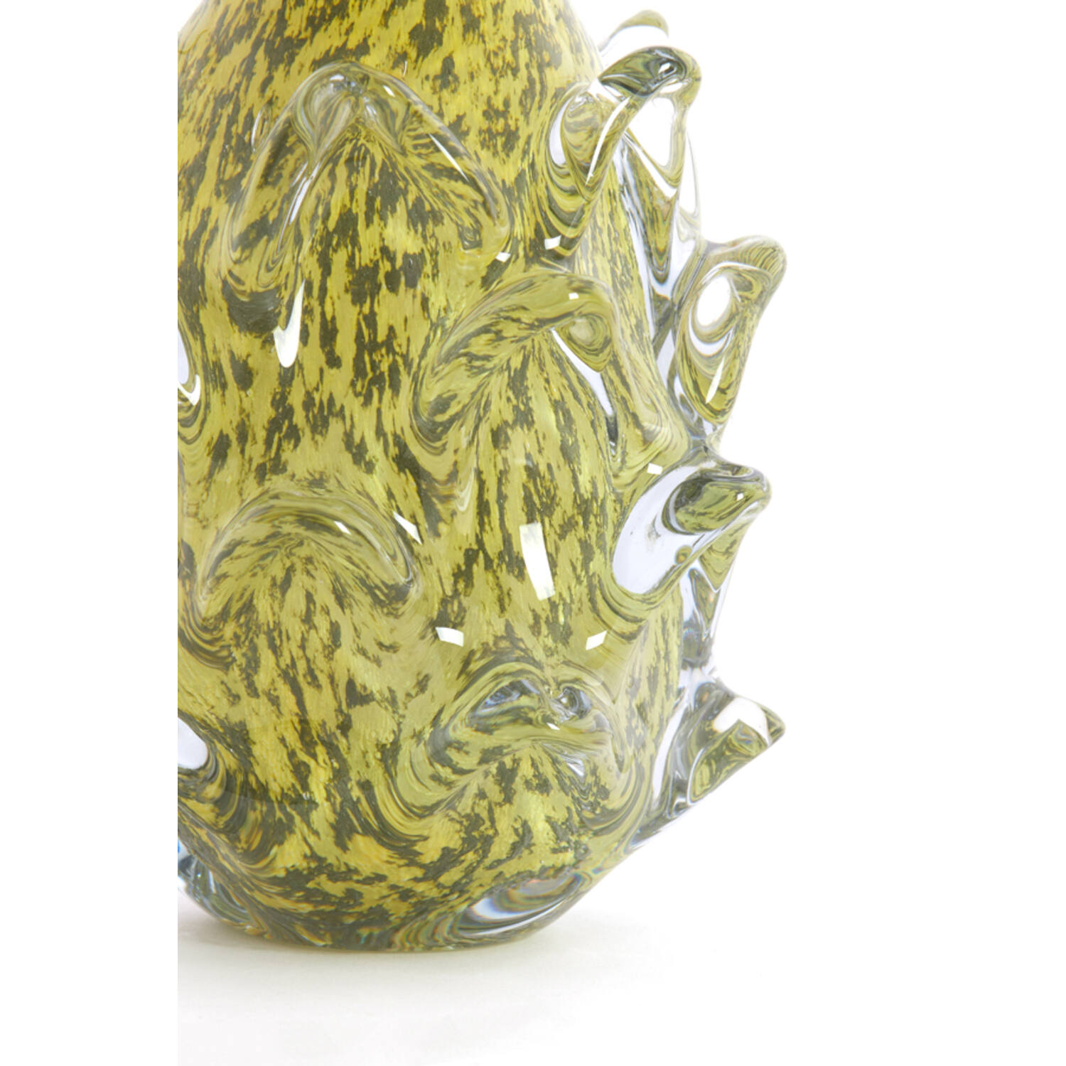 Vase Ø14x21,5 cm DESMIRA glass green-grey