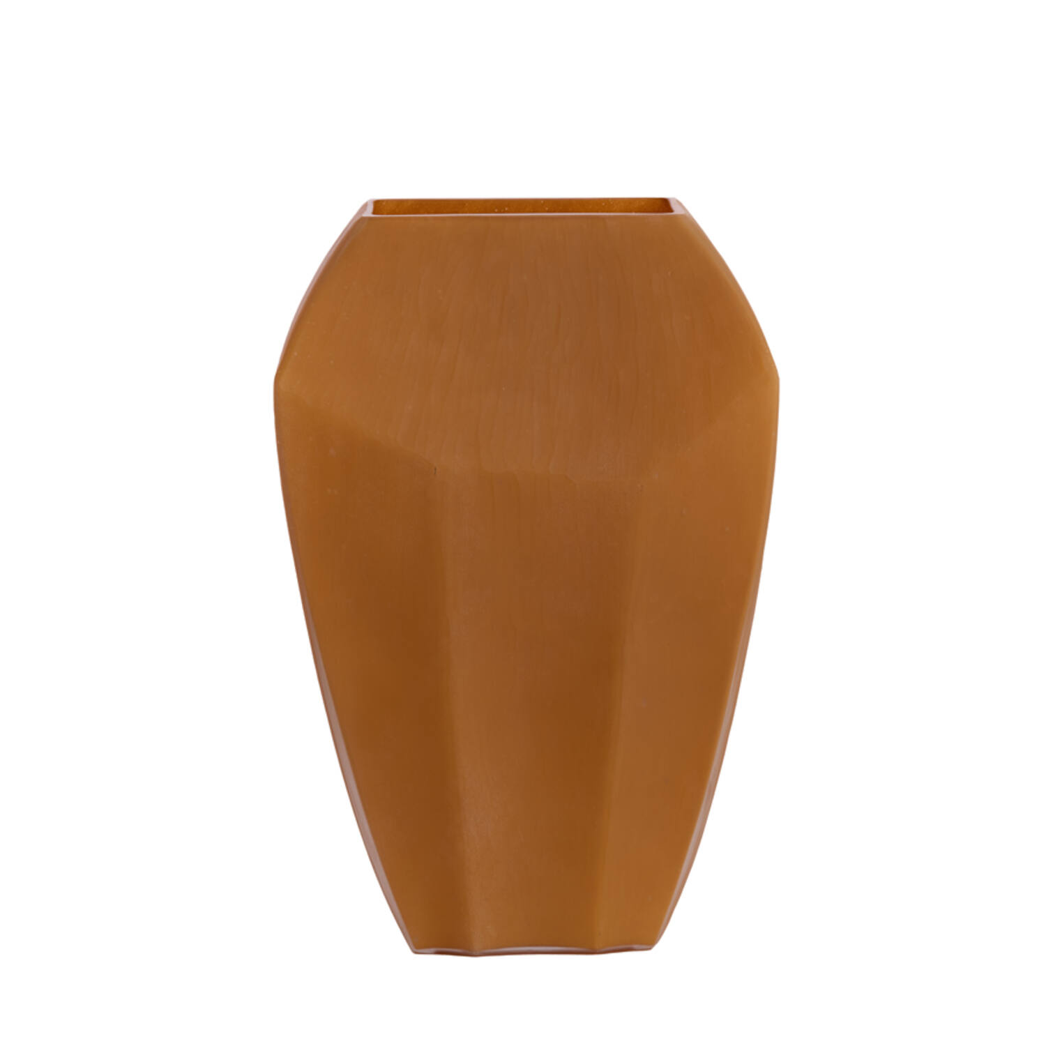 Vase 30x16x44,5 cm VIONNA glass caramel