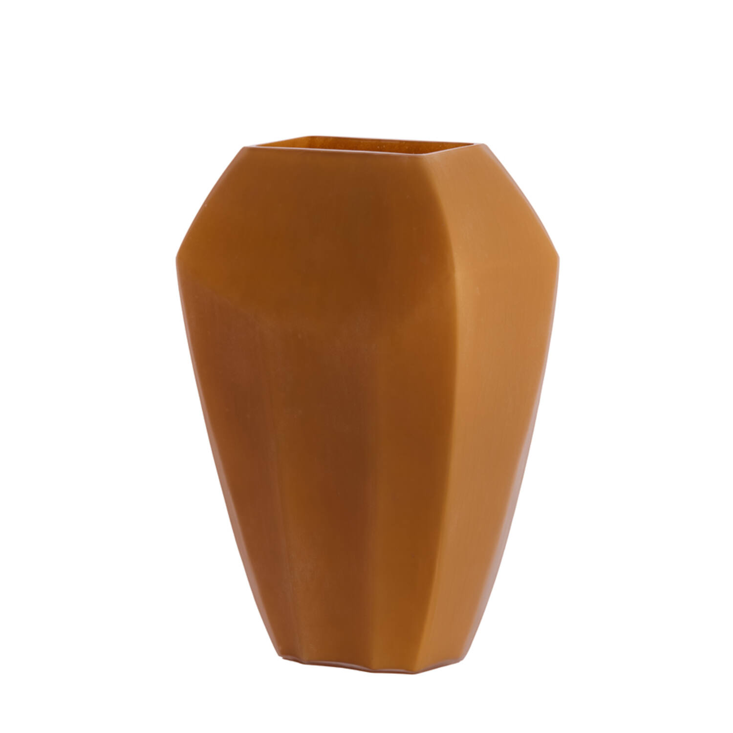 Vase 30x16x44,5 cm VIONNA glass caramel