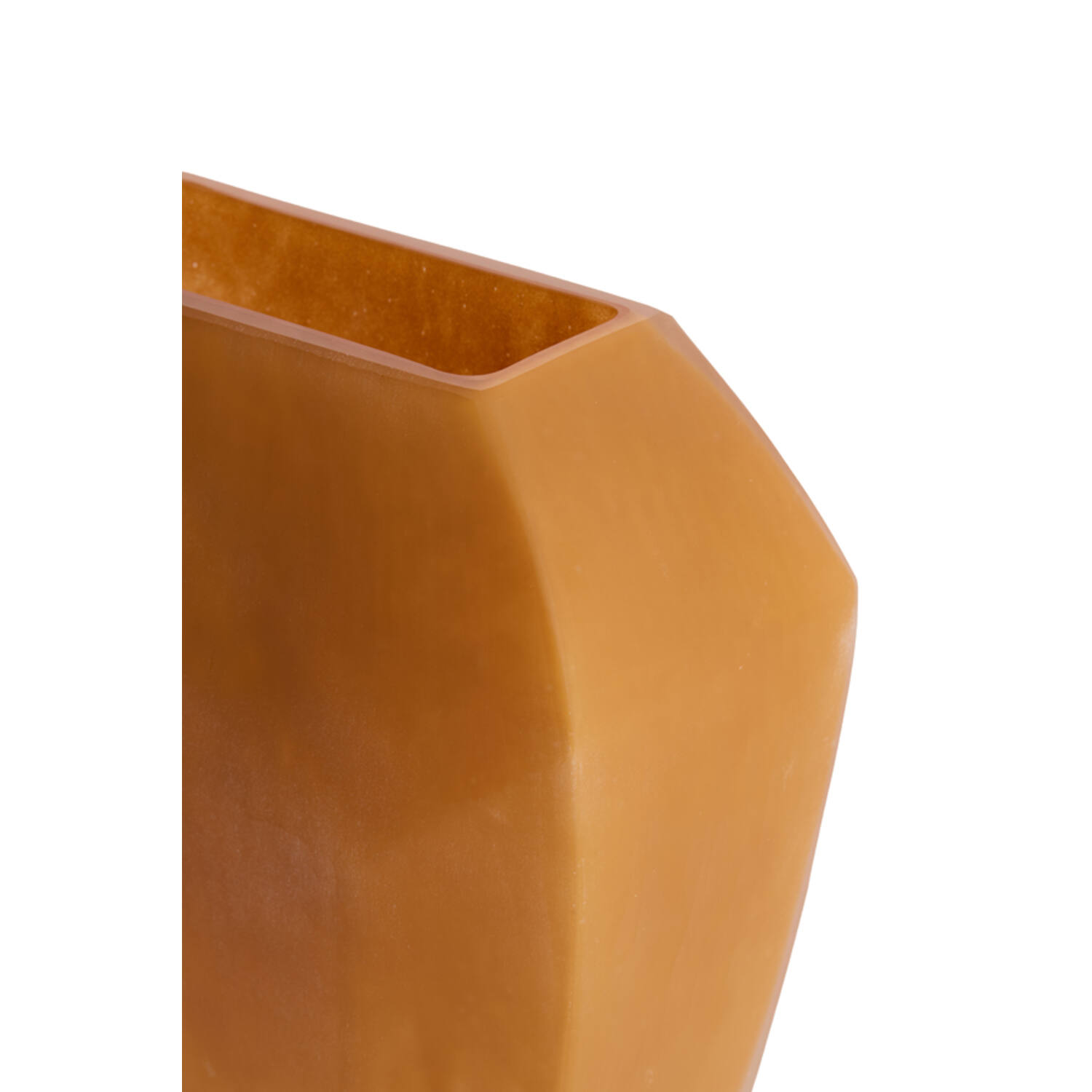 Vase 30x16x44,5 cm VIONNA glass caramel