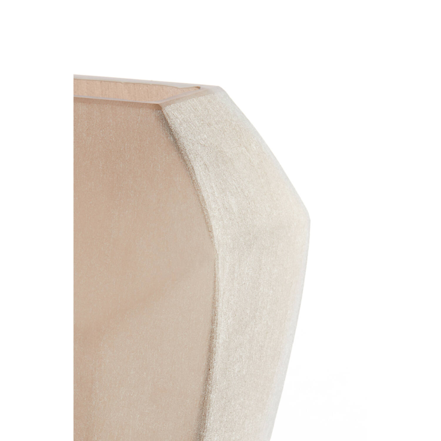 Vase 30x16x44,5 cm VIONNA glass light brown