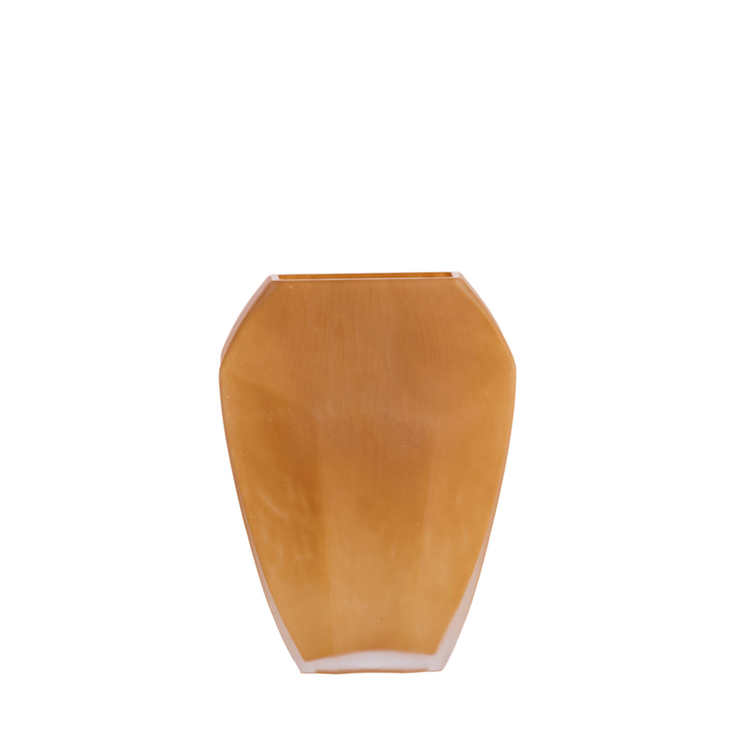 Vase 25x12,5x33,5 cm VIONNA glass caramel