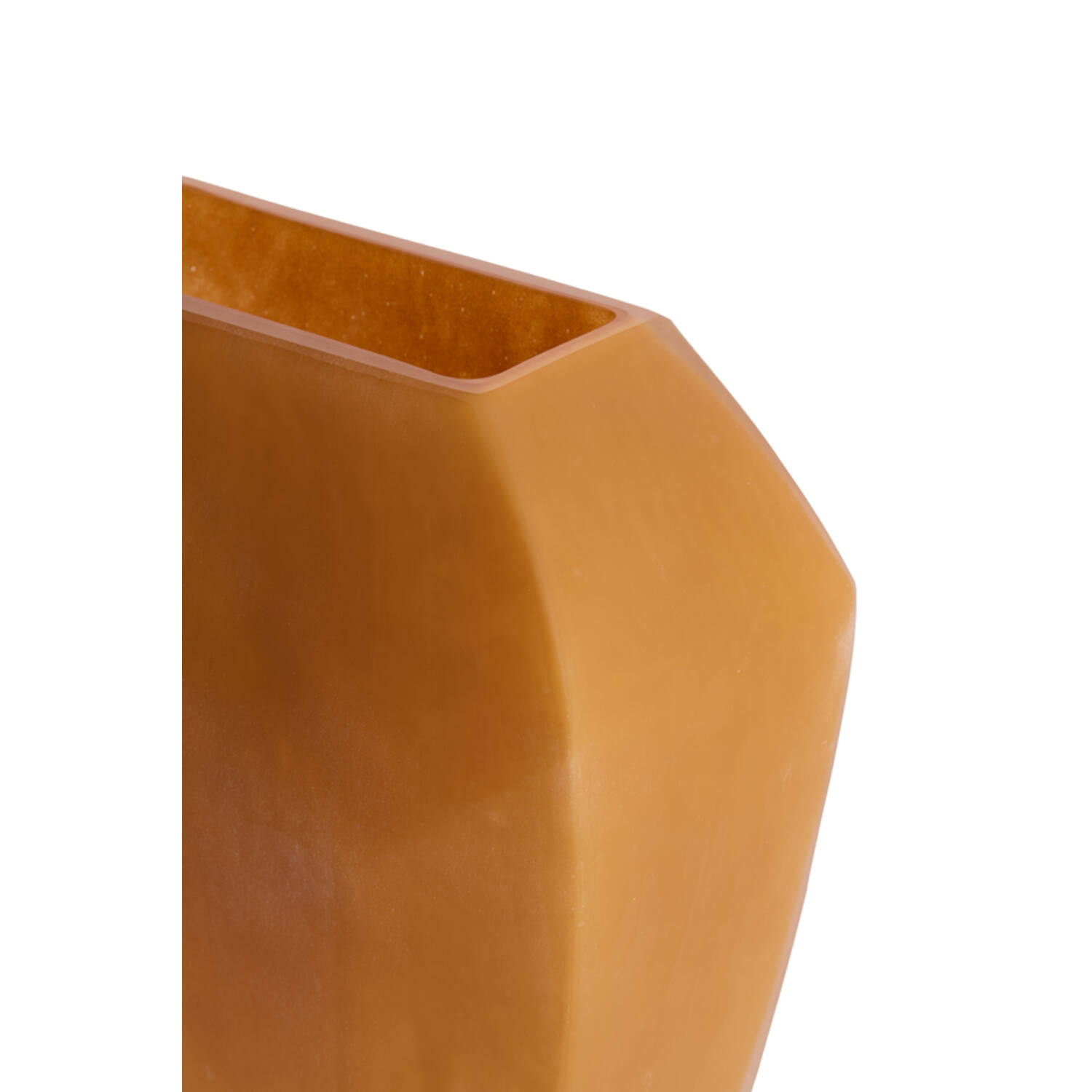 Vase 25x12,5x33,5 cm VIONNA glass caramel