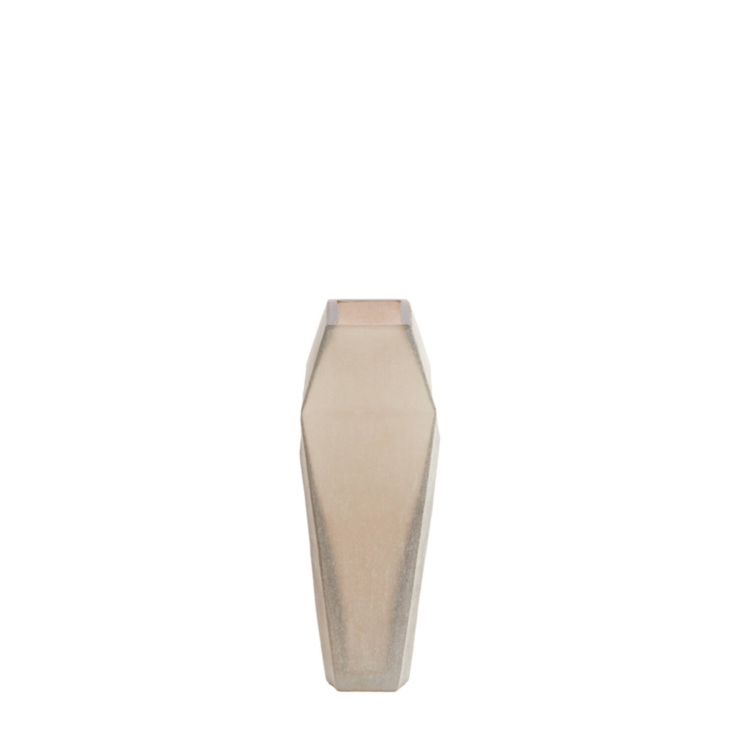 Vase 25x12,5x33,5 cm VIONNA glass light brown