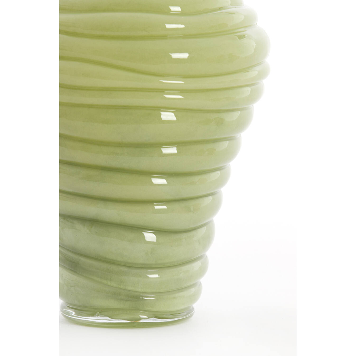 Vase Ø18x25 cm FENLOR glass light green