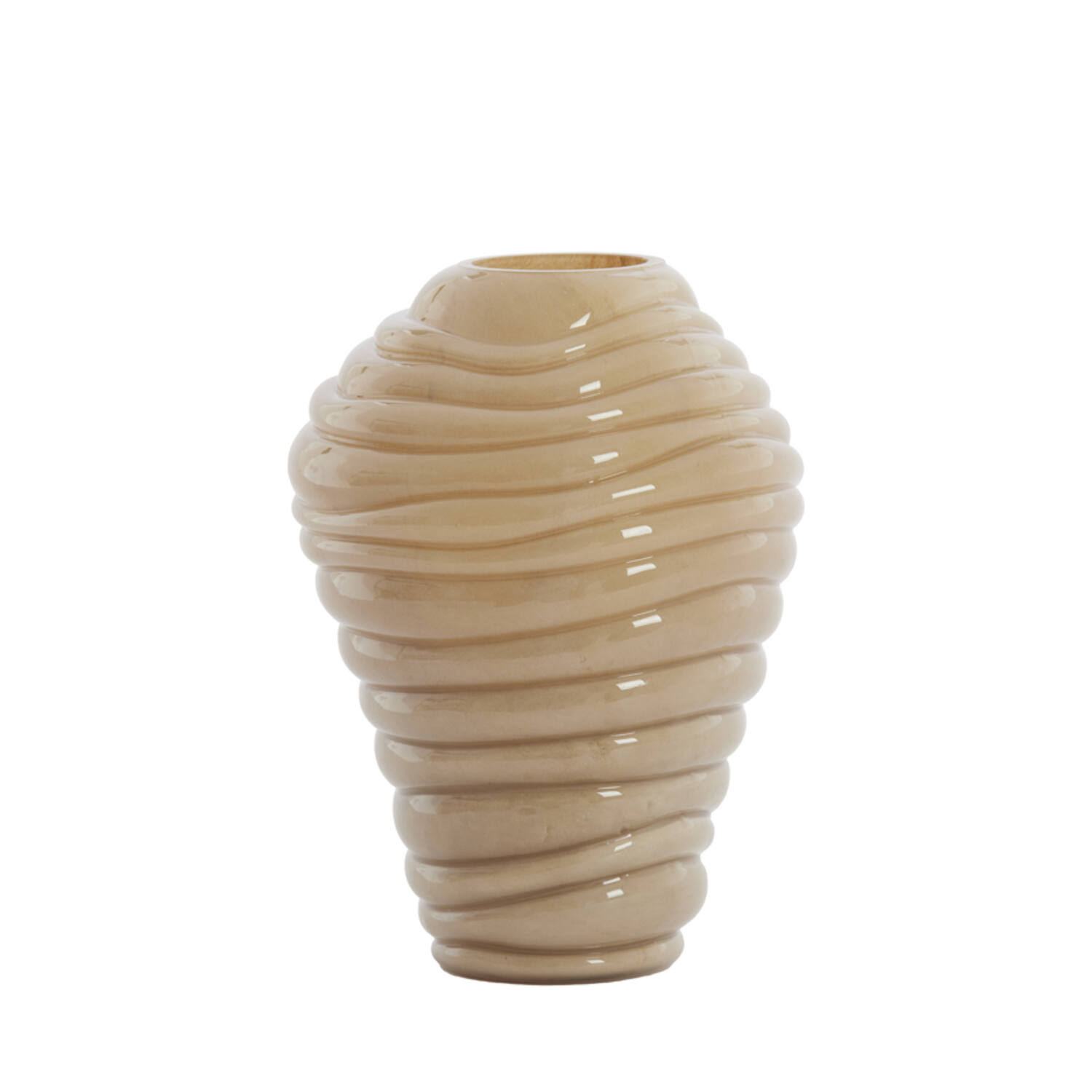 Vase Ø18x25 cm FENLOR glass sand