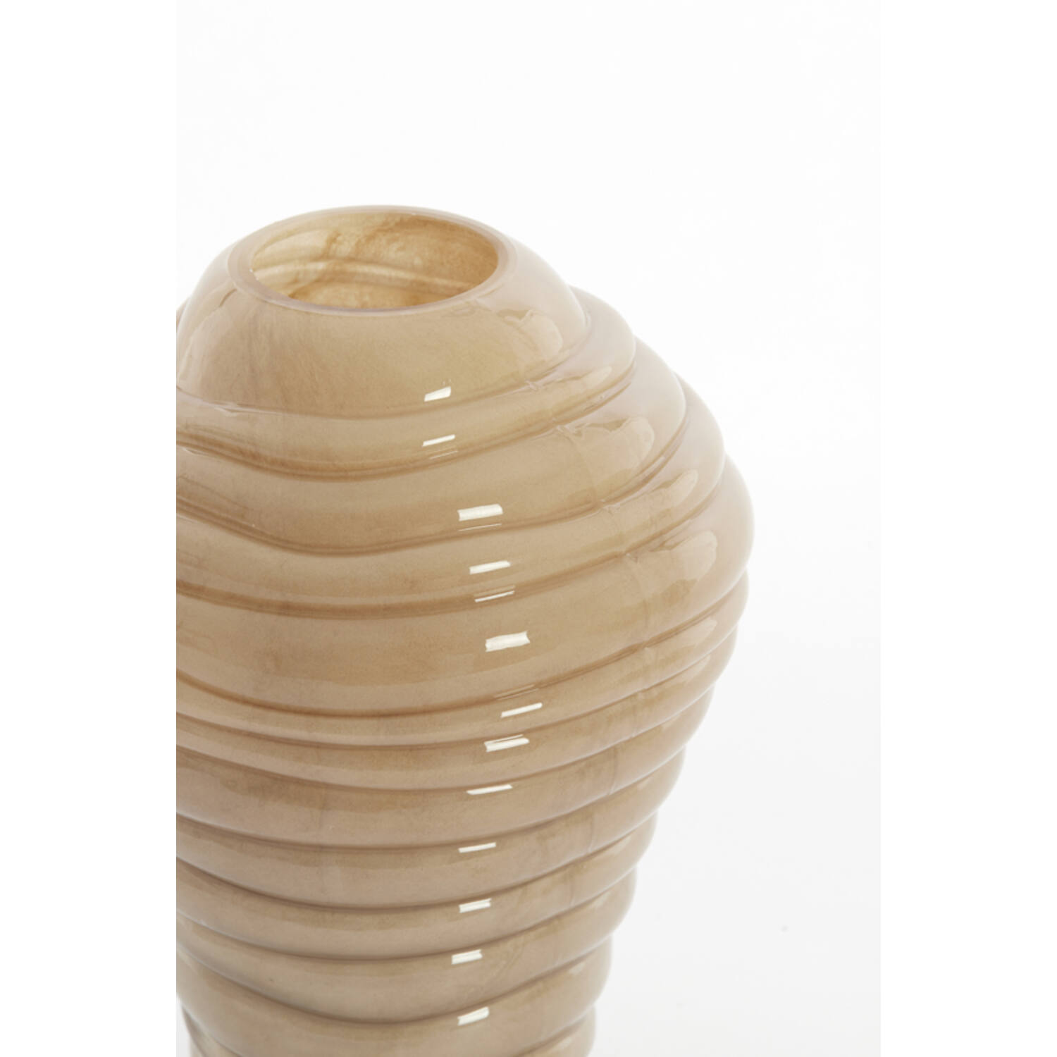 Vase Ø18x25 cm FENLOR glass sand