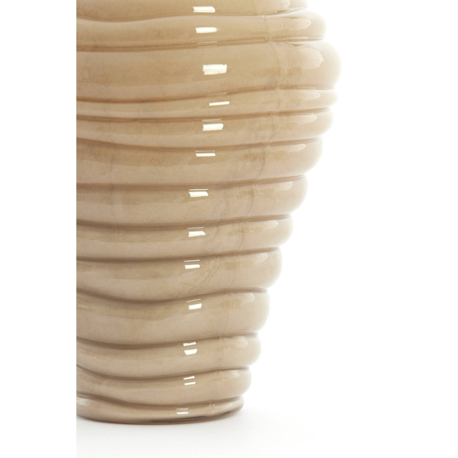 Vase Ø18x25 cm FENLOR glass sand