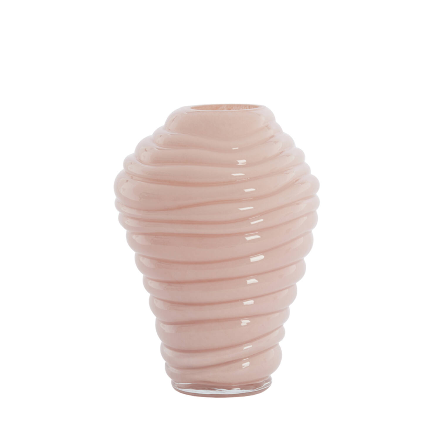 Vase Ø18x25 cm FENLOR glass light pink