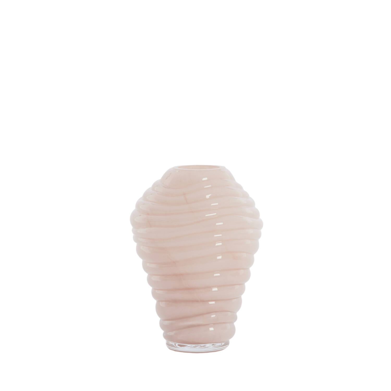 Vase Ø13x18 cm FENLOR glass light pink