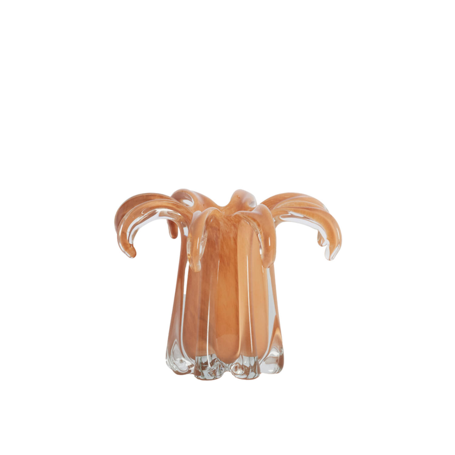 Vase Ø24x19 cm AVENIA glass caramel