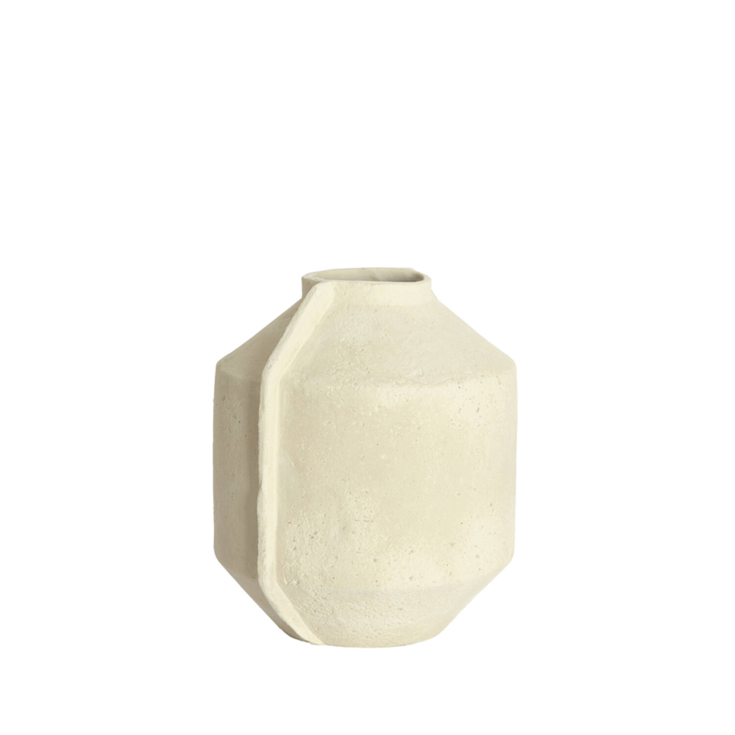Pot deco 34,5x31,5x37,5 cm NORIC matt cream