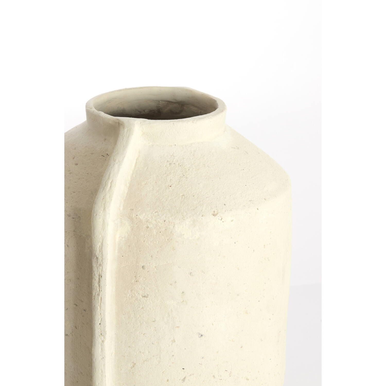 Pot deco 34,5x31,5x37,5 cm NORIC matt cream