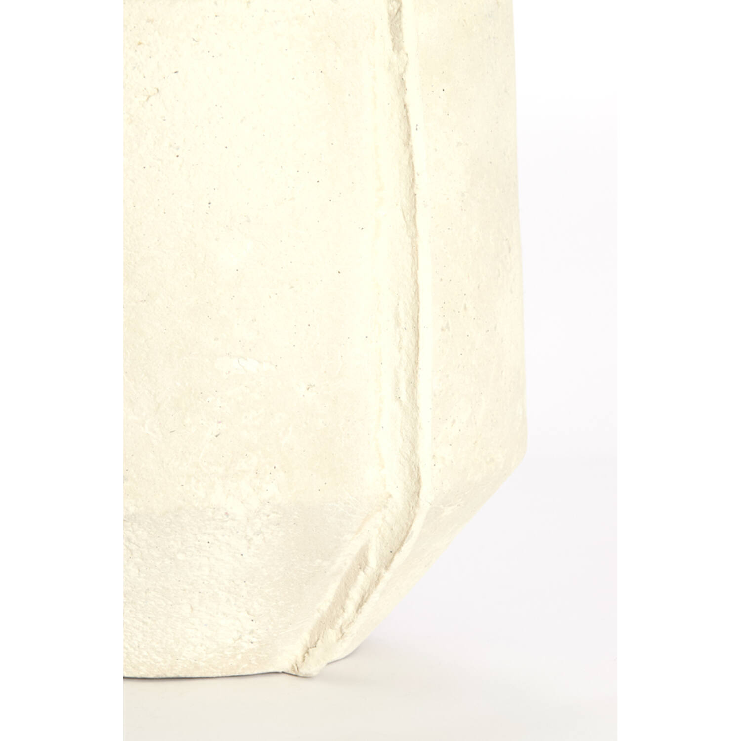 Pot deco 35x32x44 cm NORIC matt cream