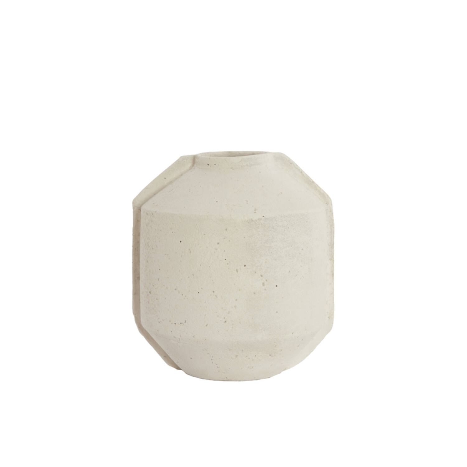 Pot deco 35x32x57 cm NORIC matt cream