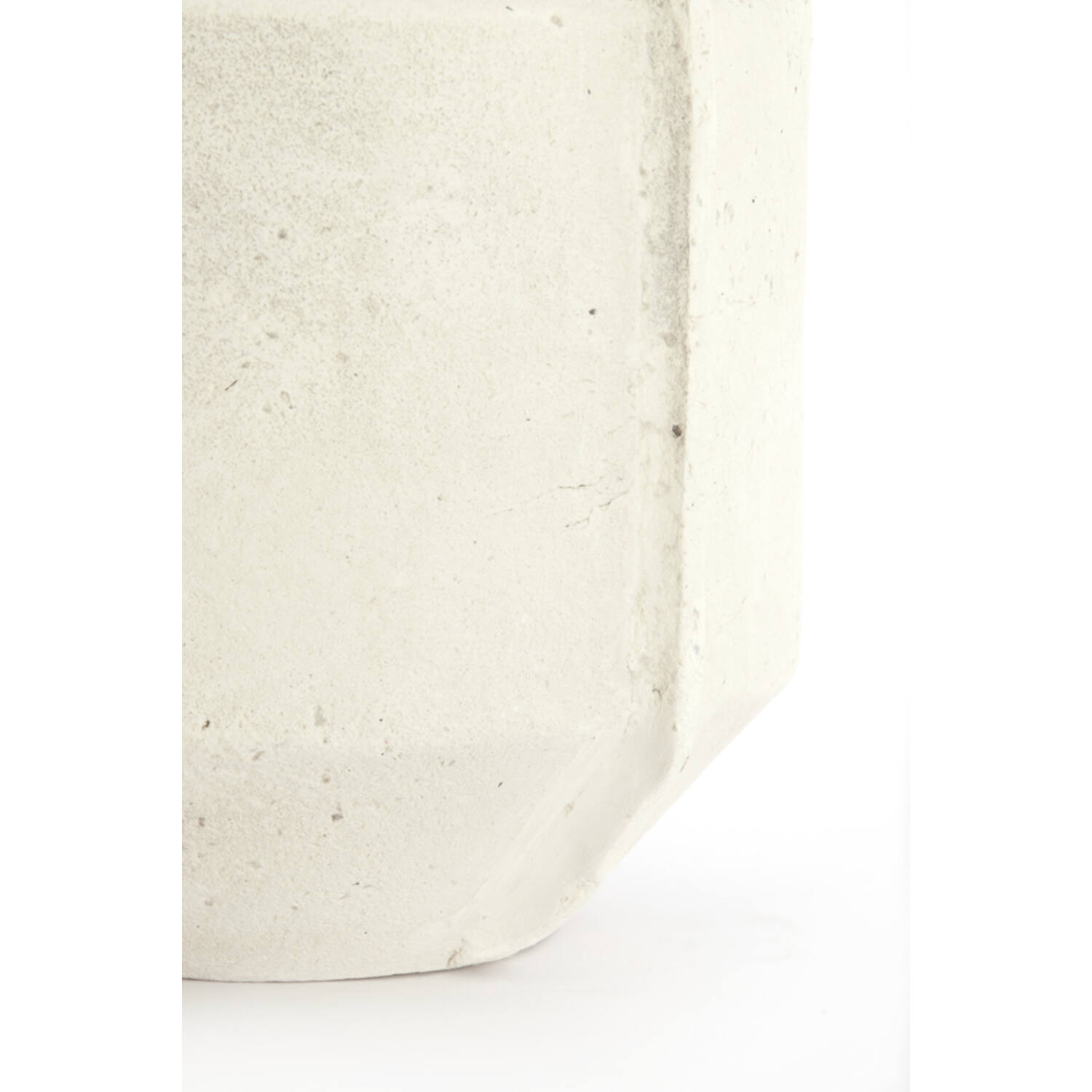 Pot deco 35x32x57 cm NORIC matt cream