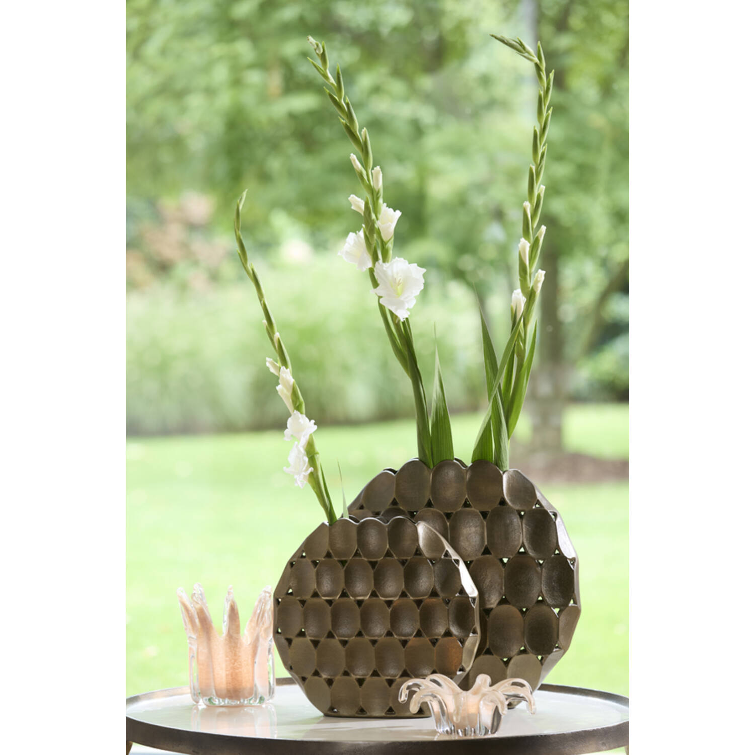 Vase deco 40x11x41 cm ORLAN gold