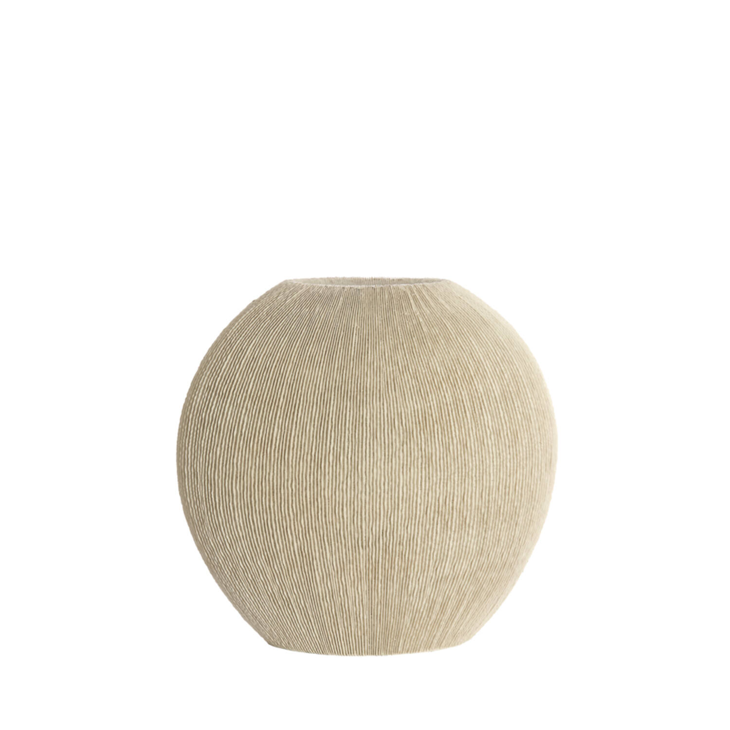 Vase deco 30x11x30,5 cm BUBIO cream