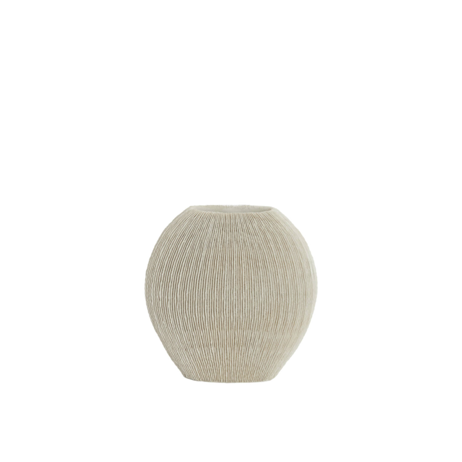 Vase deco 41x13x39,5 cm BUBIO cream