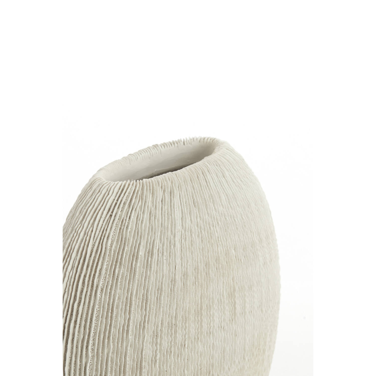 Vase deco 41x13x39,5 cm BUBIO cream