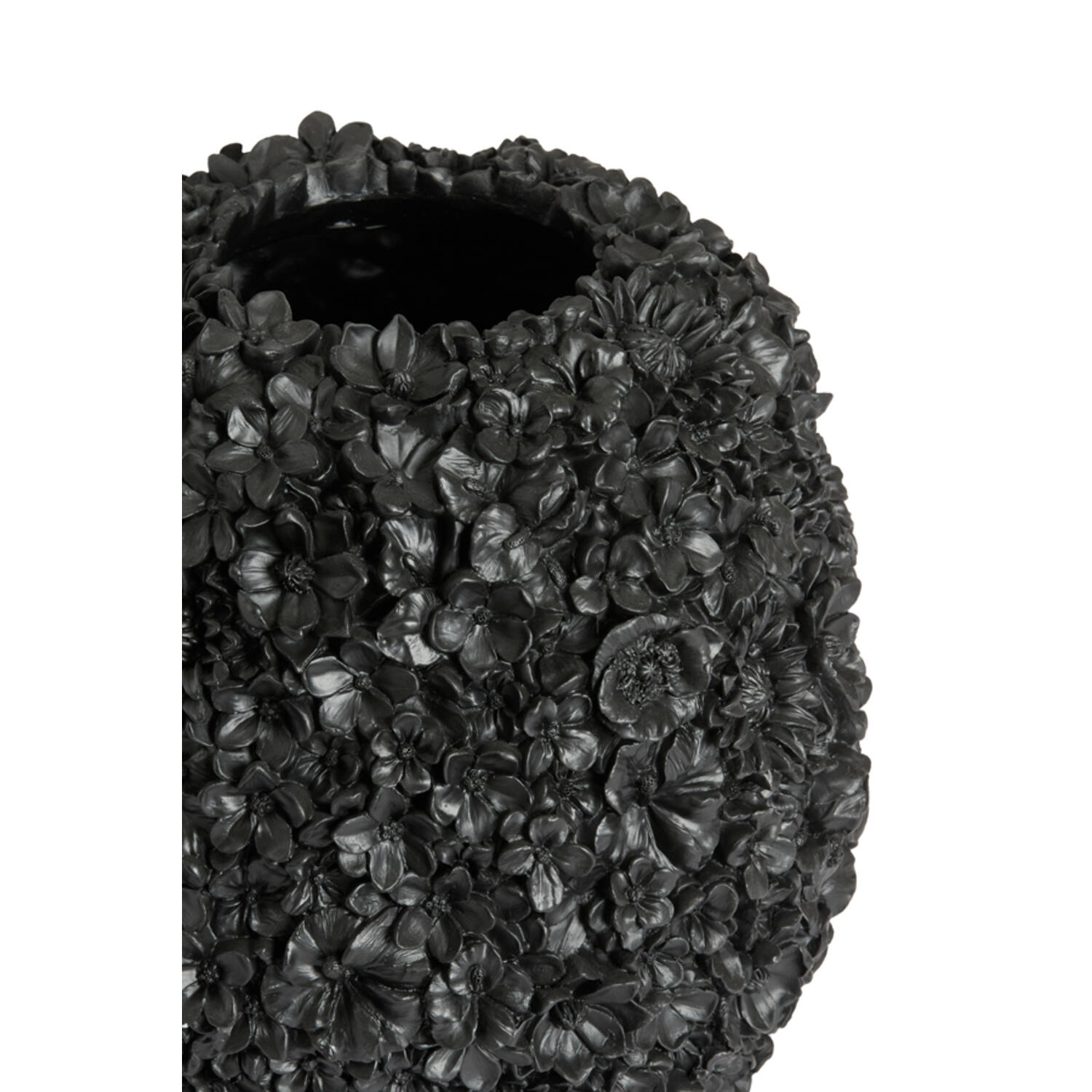 Vase deco Ø27x30,5 cm VIOLETA matt black