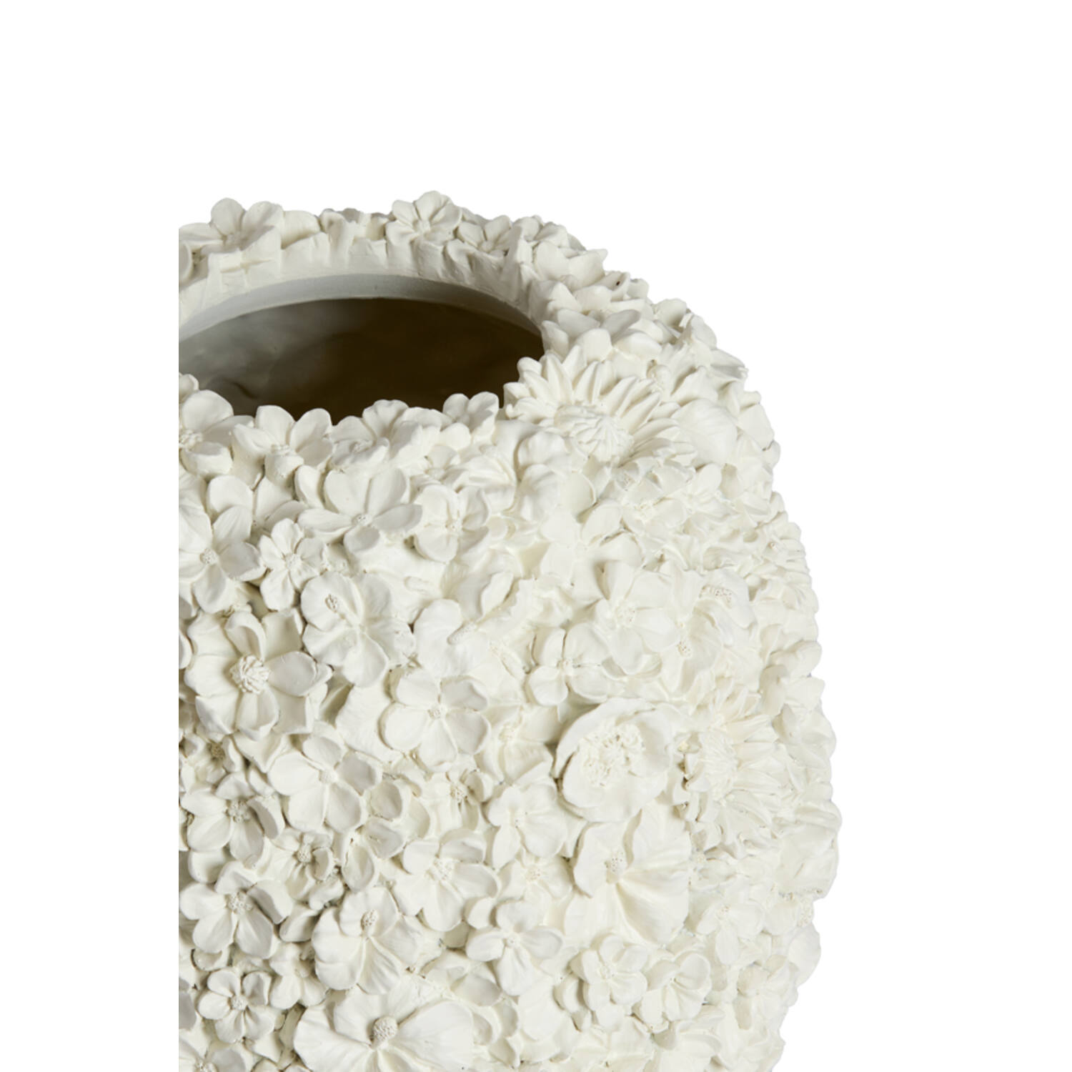 Vase deco Ø27x30,5 cm VIOLETA matt cream