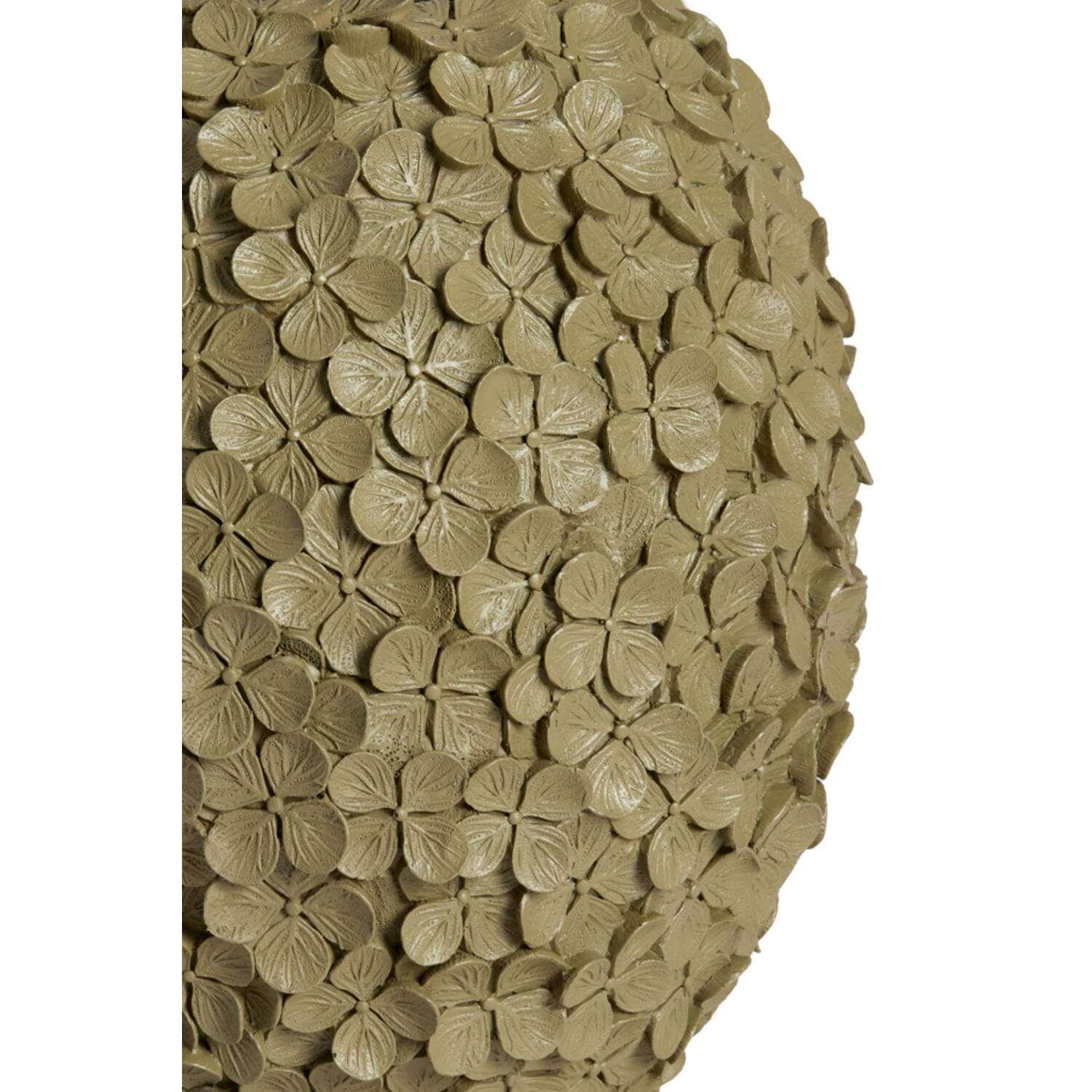 Vase deco Ø27x30,5 cm VIOLETA matt olive green-taupe