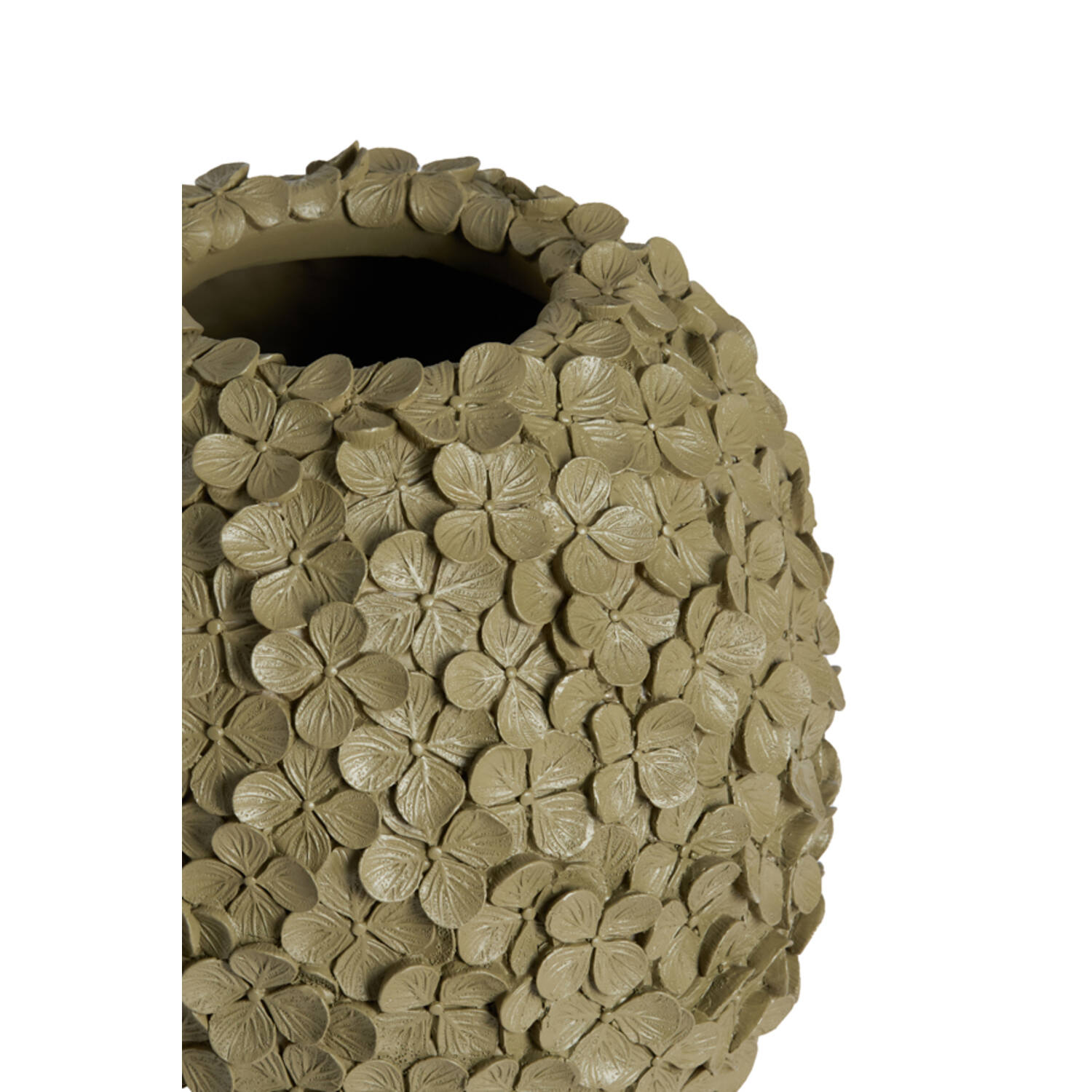 Vase deco Ø17x20 cm VIOLETA matt olive green-taupe