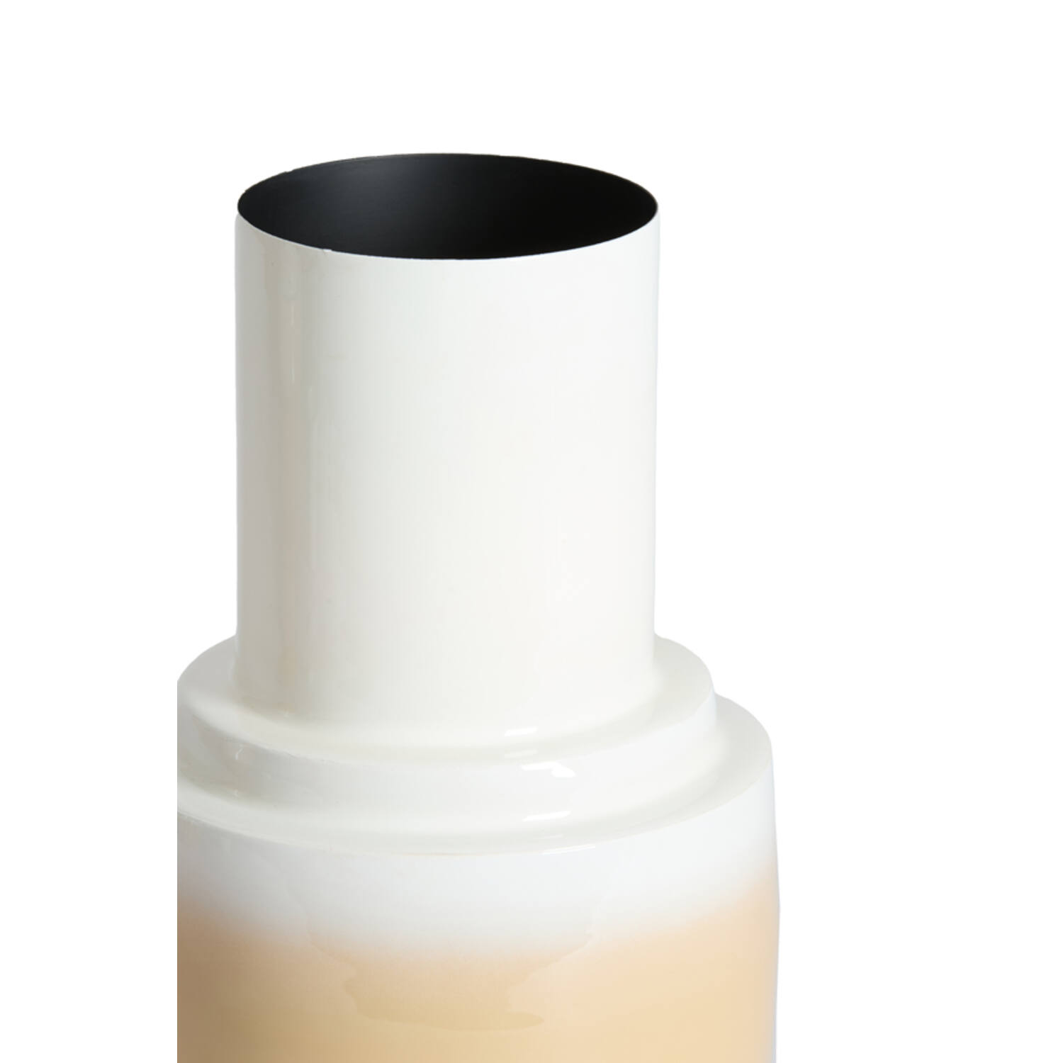 Vase deco Ø22x33,5 cm CARIMA cream+beige
