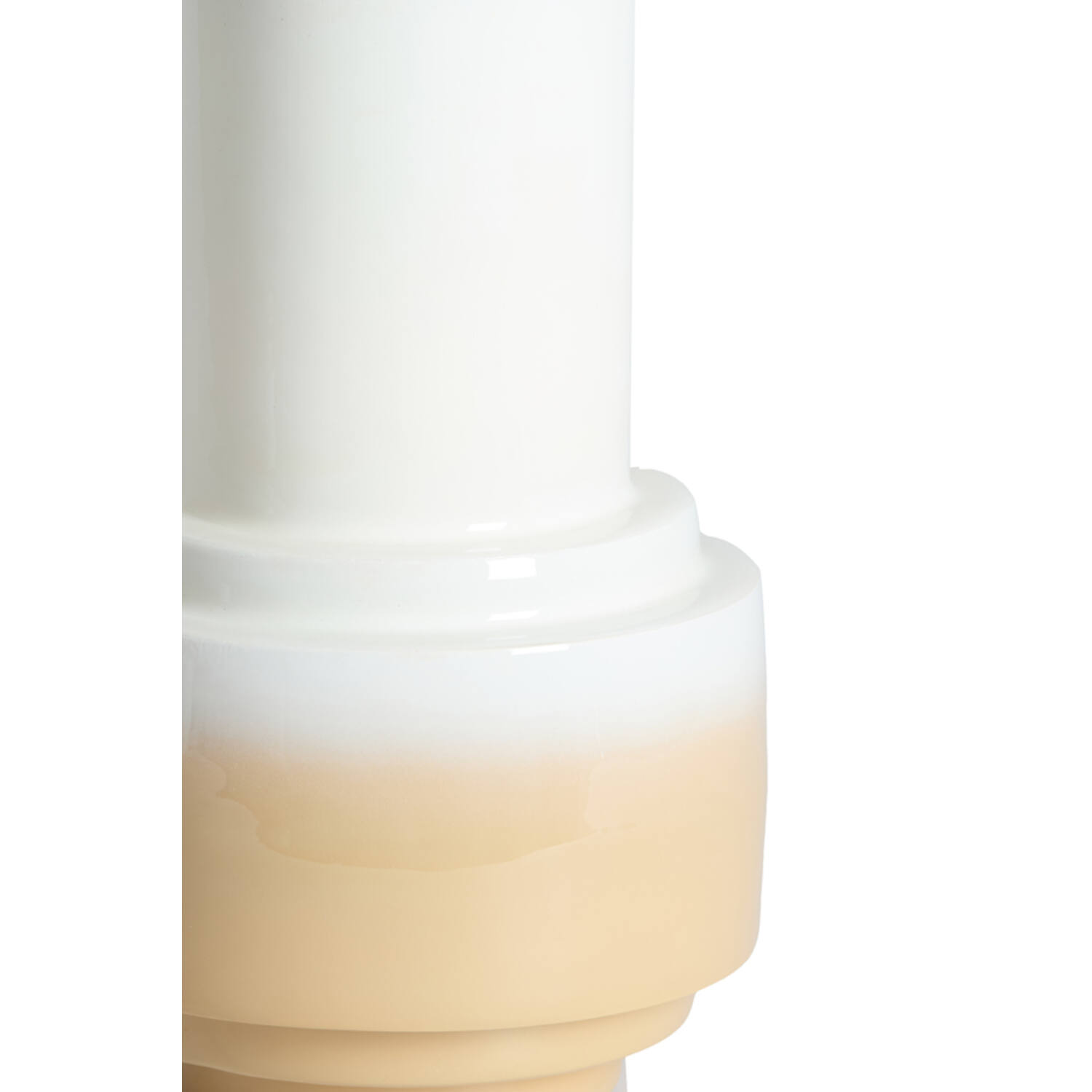 Vase deco Ø22x33,5 cm CARIMA cream+beige