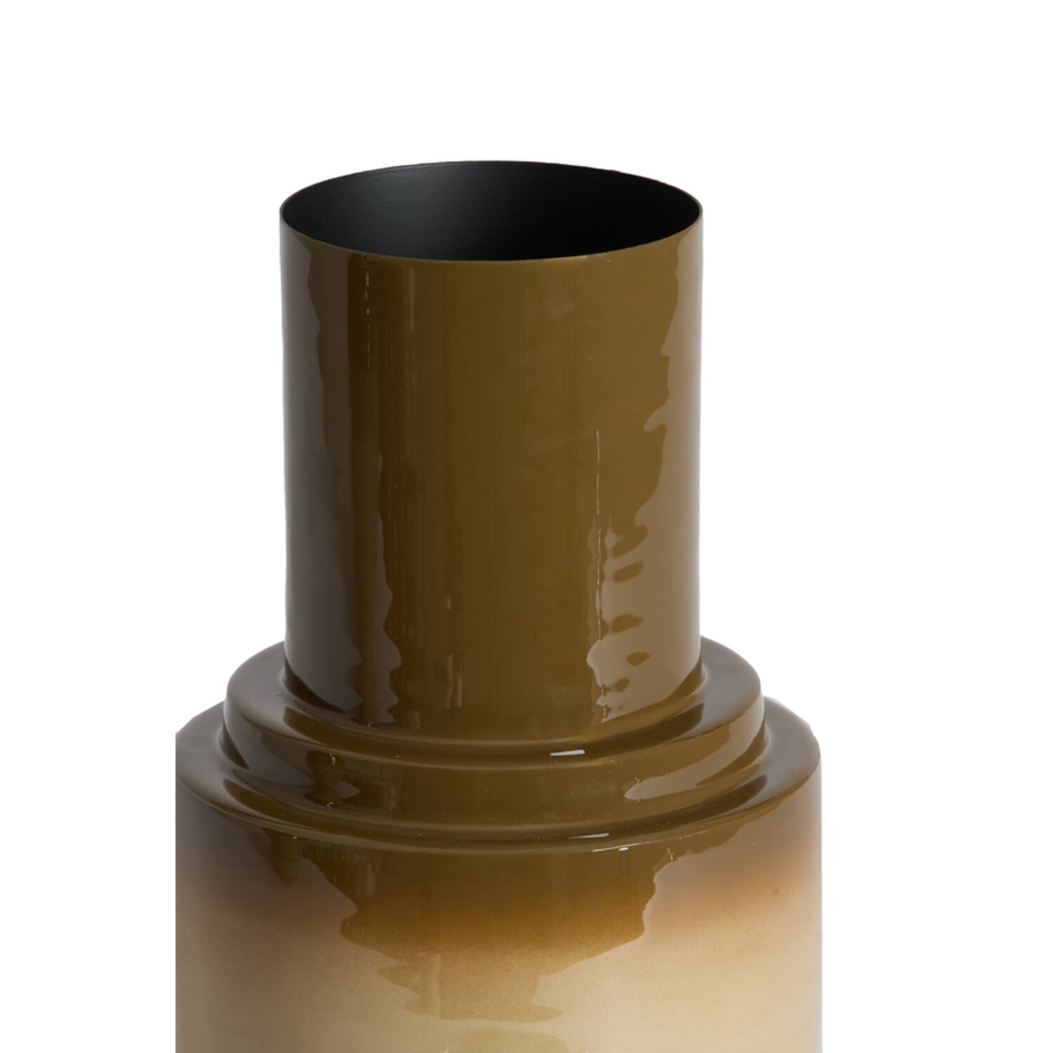 Vase deco Ø22x33,5 cm CARIMA dark brown+sand