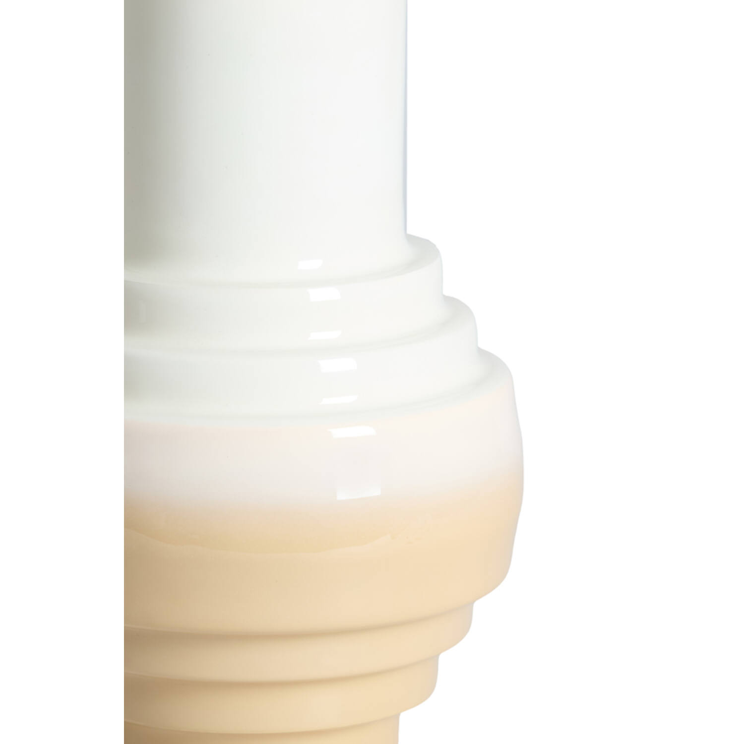 Vase deco Ø24x36 cm CARIMA cream+beige