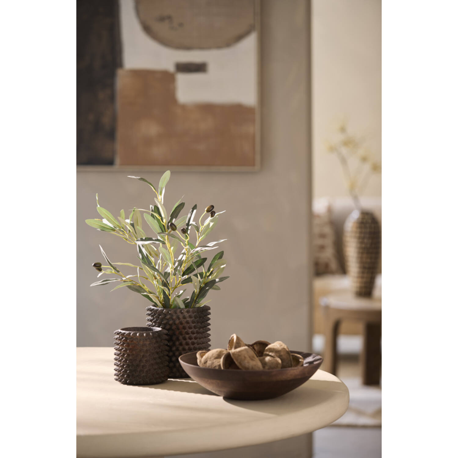 Vase deco Ø17x18,5 cm CALDRAS dark brown