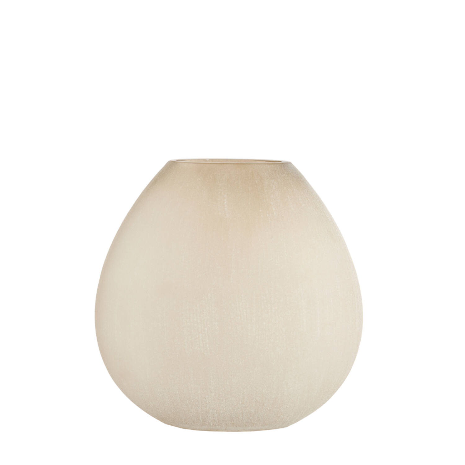 Vase 43x16x43 cm SANTINO glass matt light brown