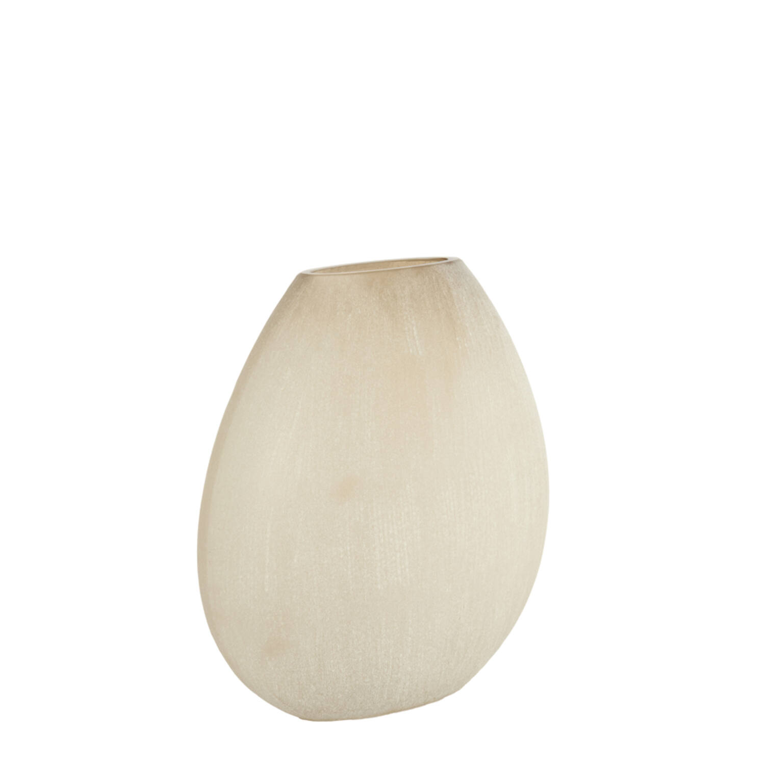 Vase 43x16x43 cm SANTINO glass matt light brown