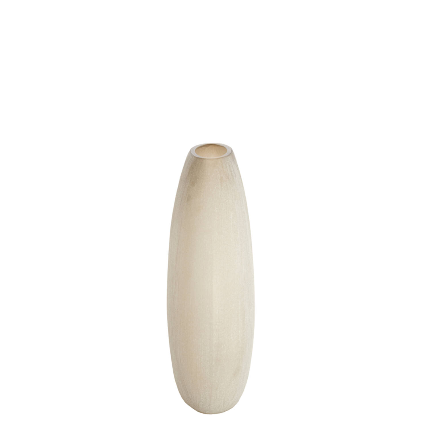 Vase 43x16x43 cm SANTINO glass matt light brown