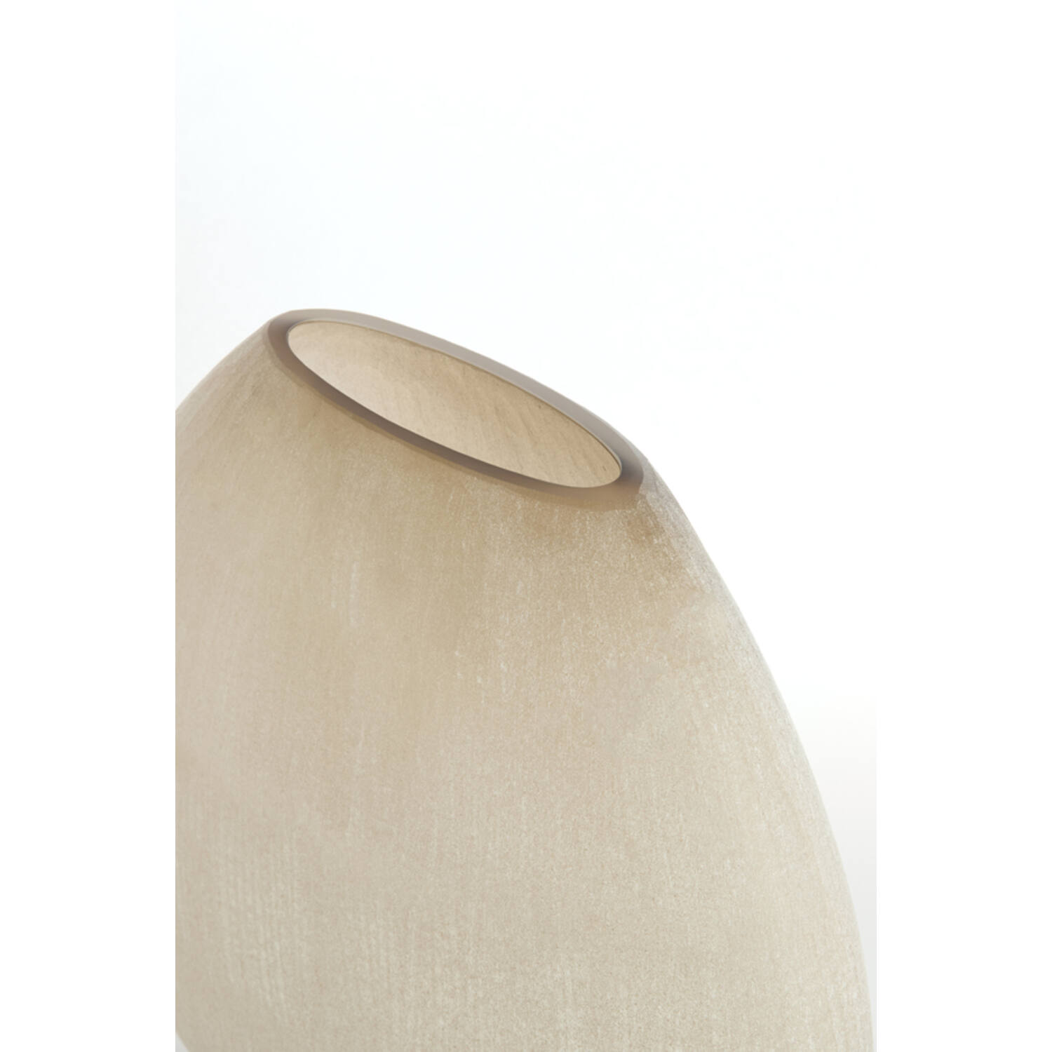 Vase 43x16x43 cm SANTINO glass matt light brown
