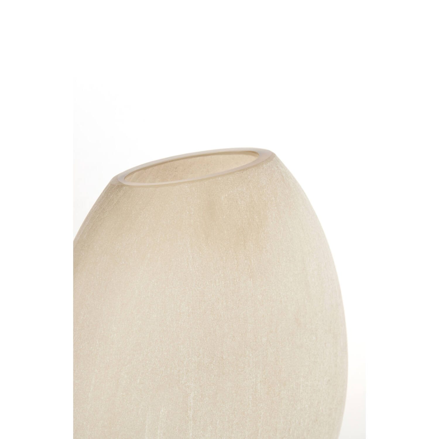 Vase 43x16x43 cm SANTINO glass matt light brown